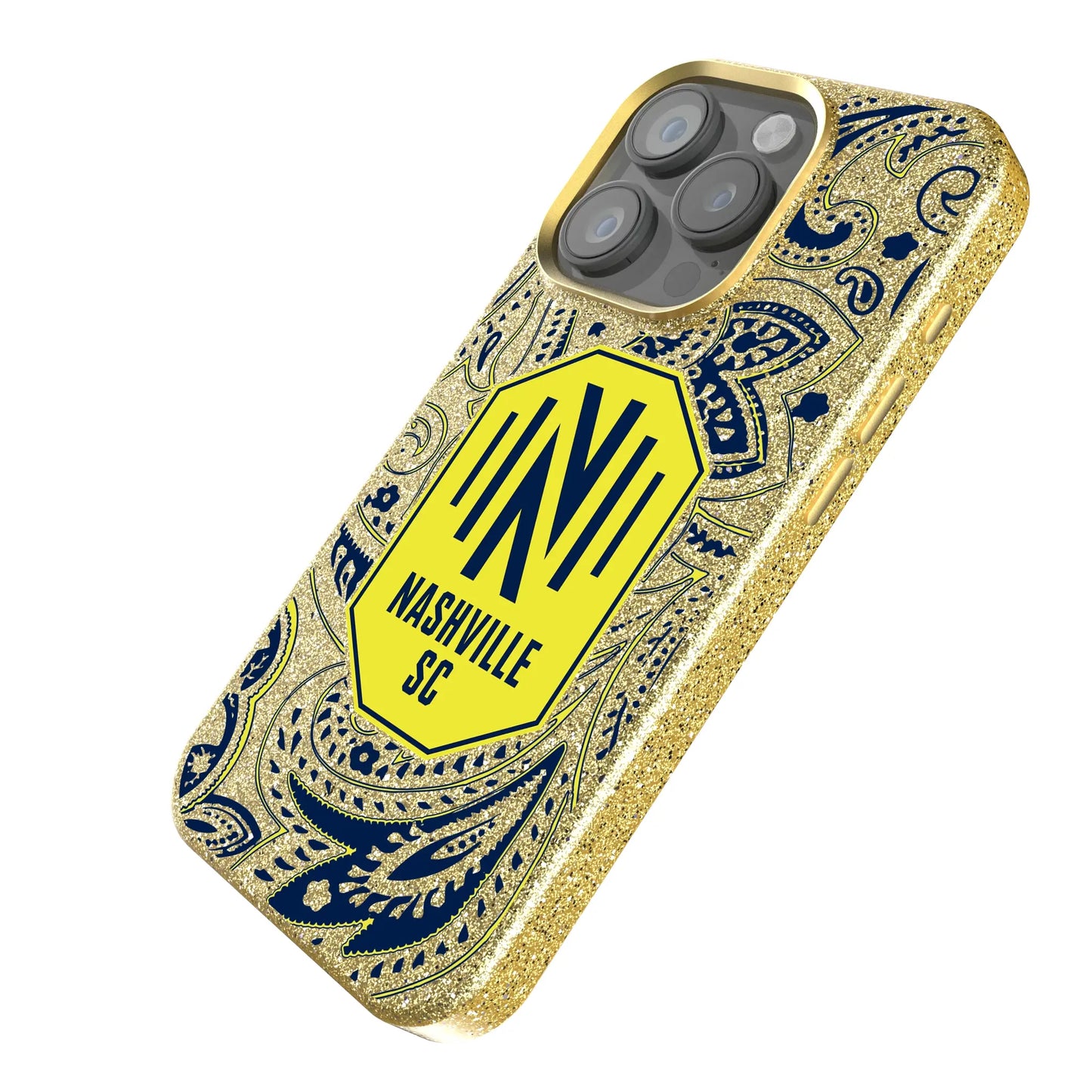 Nashville SC Paisley Bling Phone Case for Apple iPhone