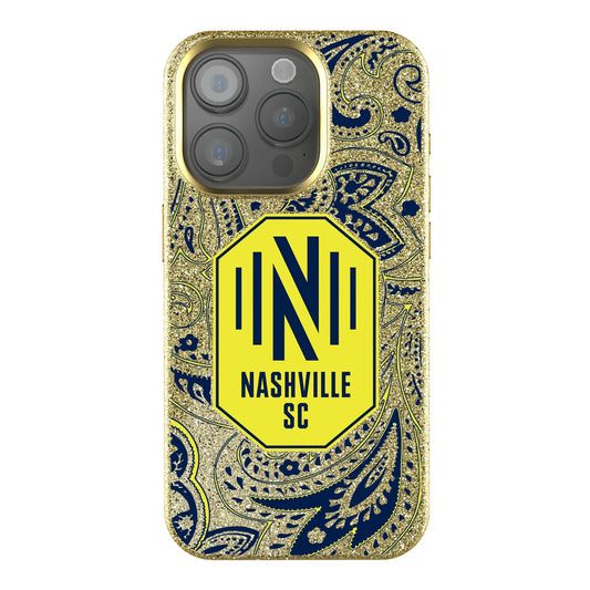 Nashville SC Paisley Bling Phone Case for Apple iPhone