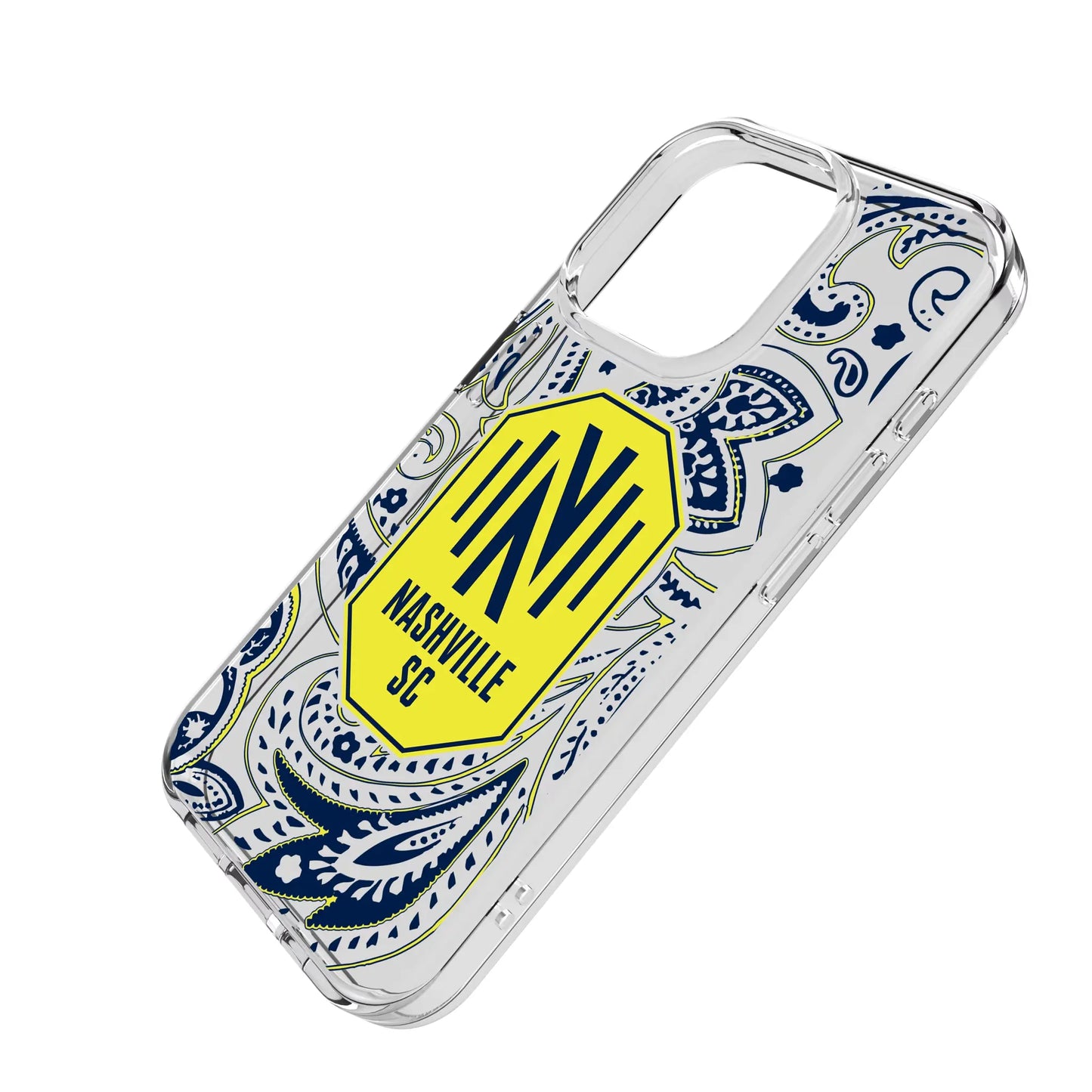 Nashville SC Paisley Clear Phone Case for Apple iPhone