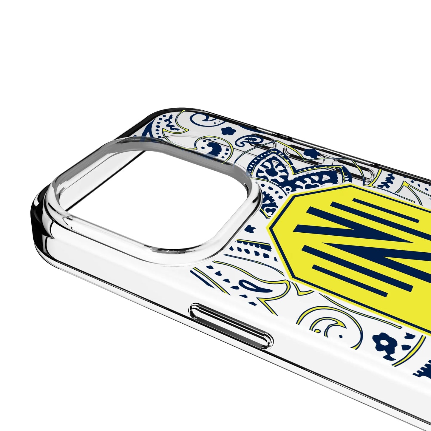 Nashville SC Paisley Clear Phone Case for Apple iPhone