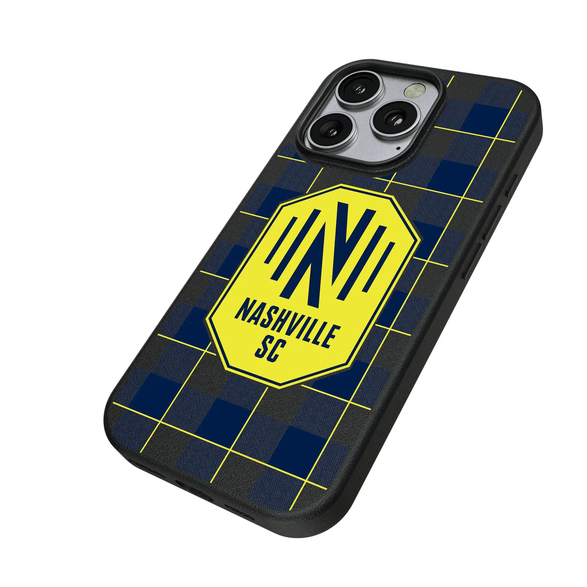 Nashville SC Plaid MagSafe Compatible Phone Case for Apple iPhone