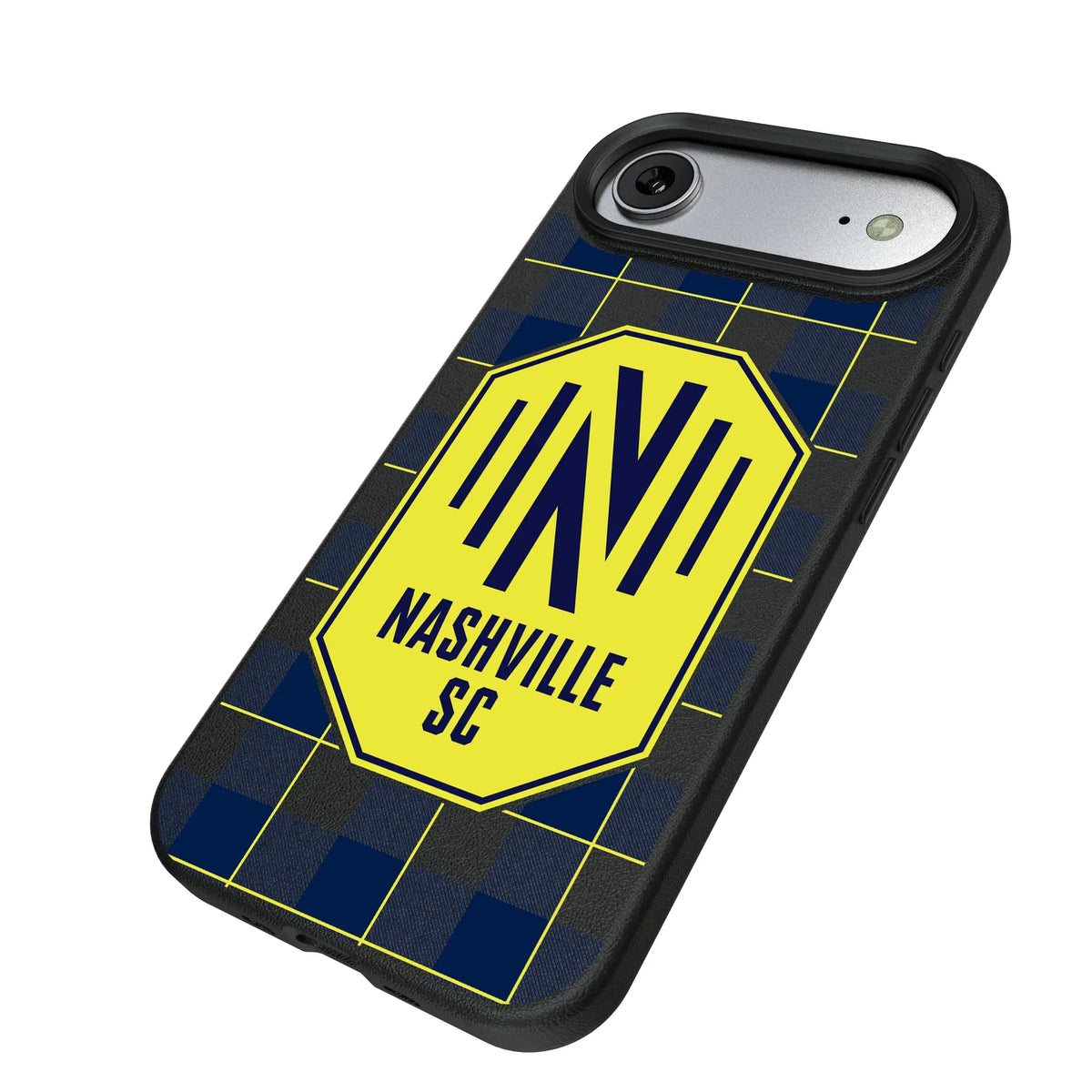Nashville SC Plaid MagSafe Compatible Phone Case for Apple iPhone