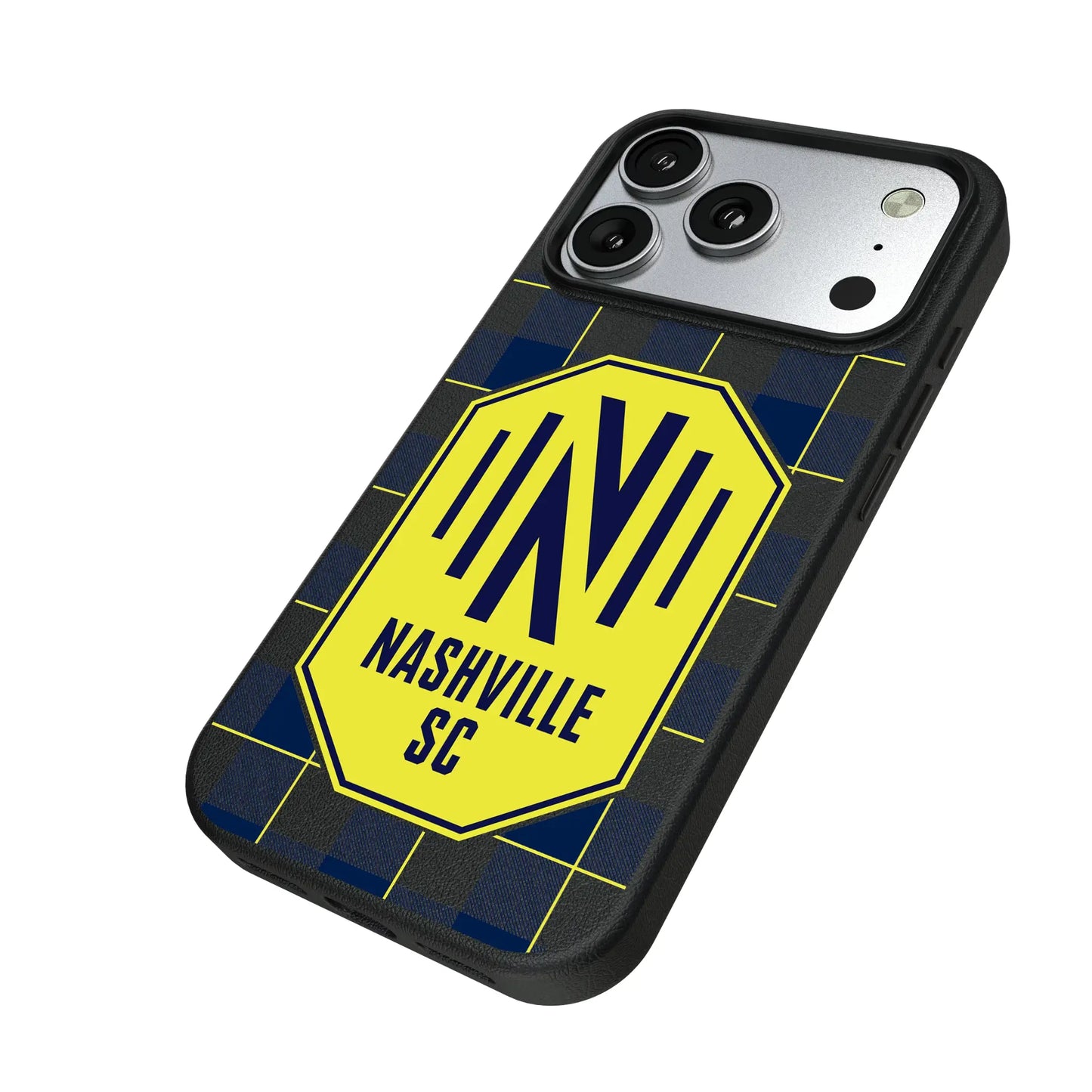 Nashville SC Plaid MagSafe Compatible Phone Case for Apple iPhone