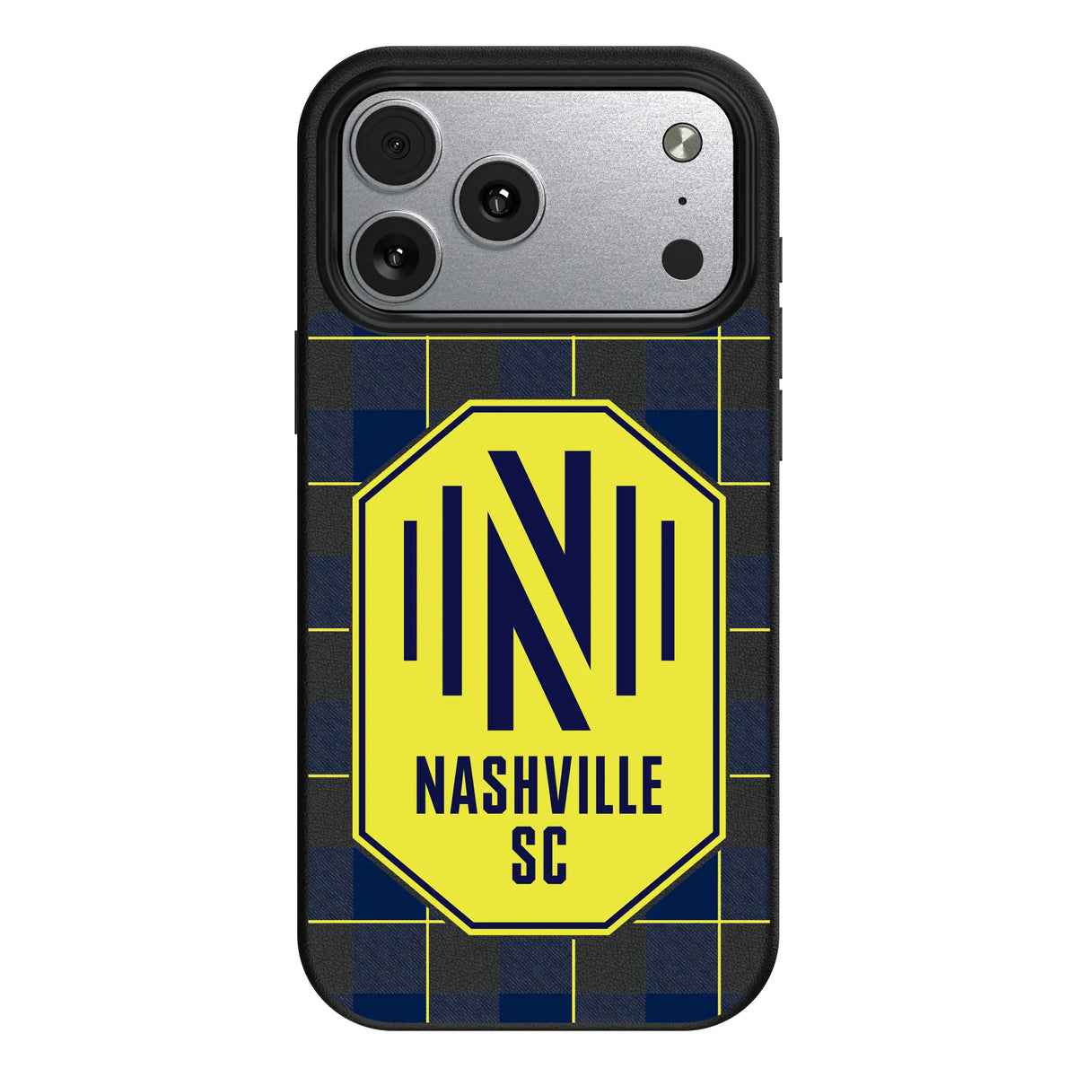 Nashville SC Plaid MagSafe Compatible Phone Case for Apple iPhone