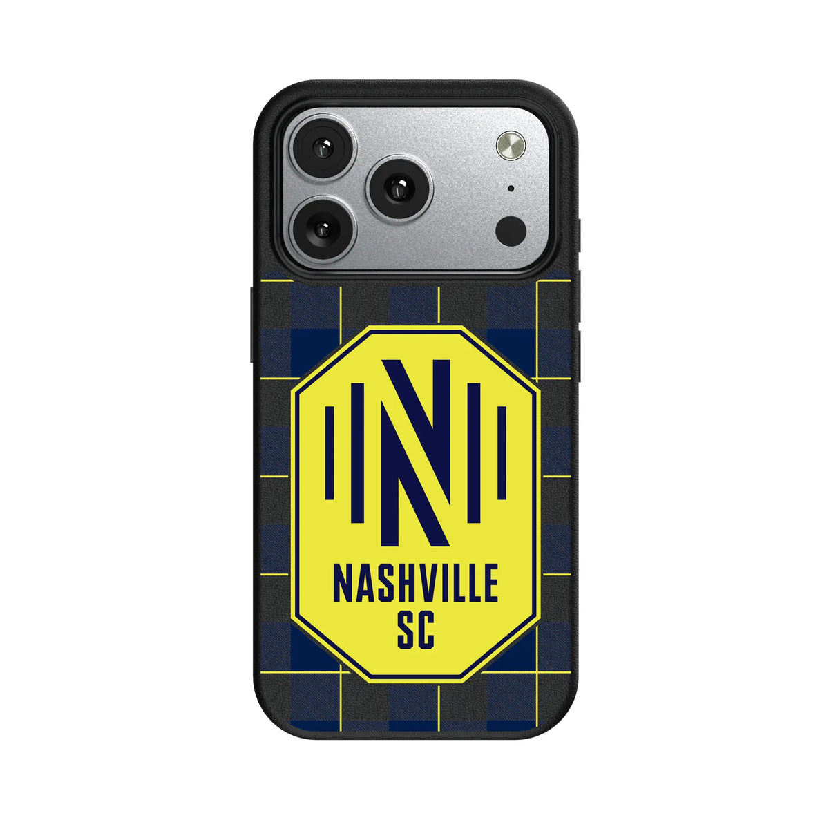 Nashville SC Plaid MagSafe Compatible Phone Case for Apple iPhone