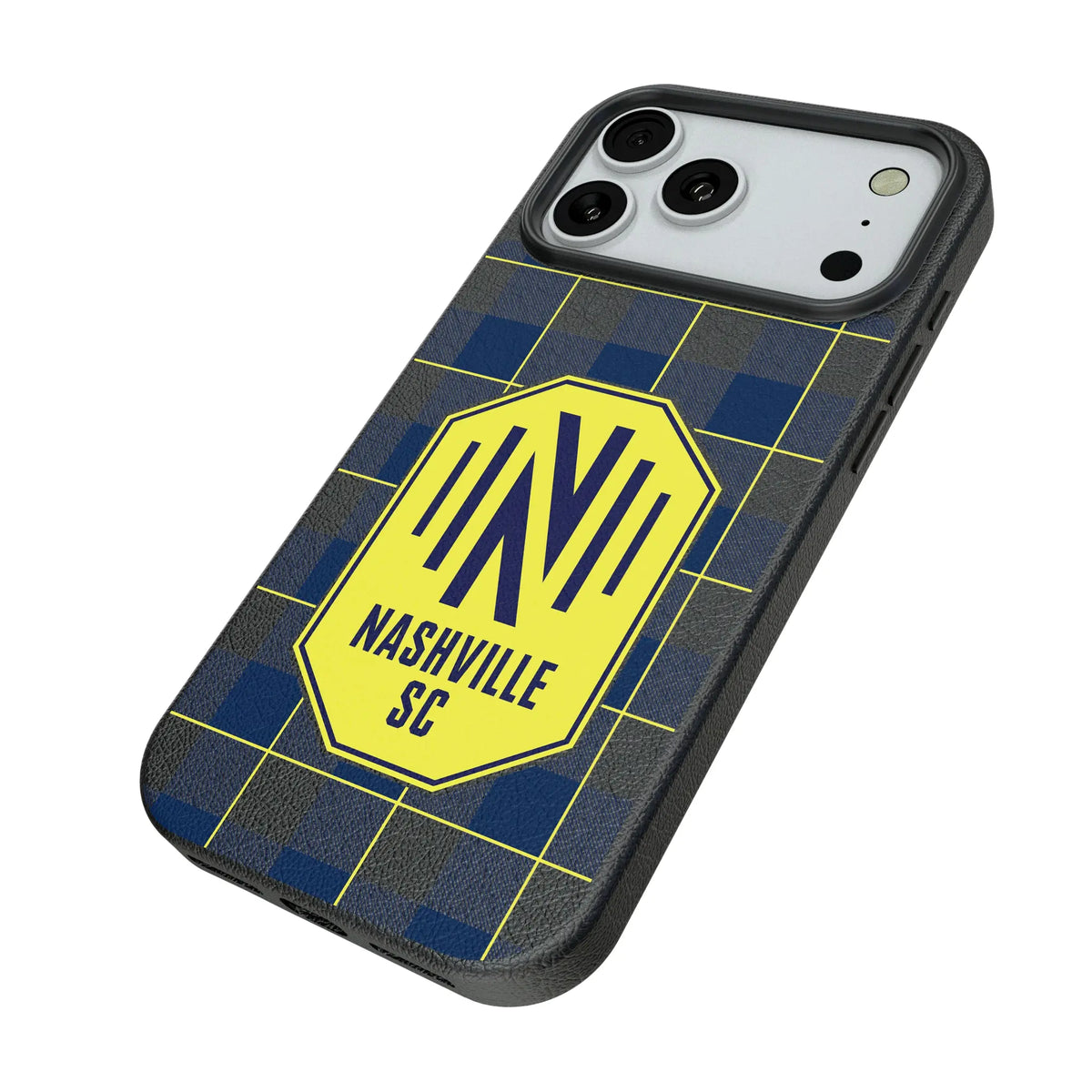 Nashville SC Plaid MagSafe Compatible Phone Case for Apple iPhone