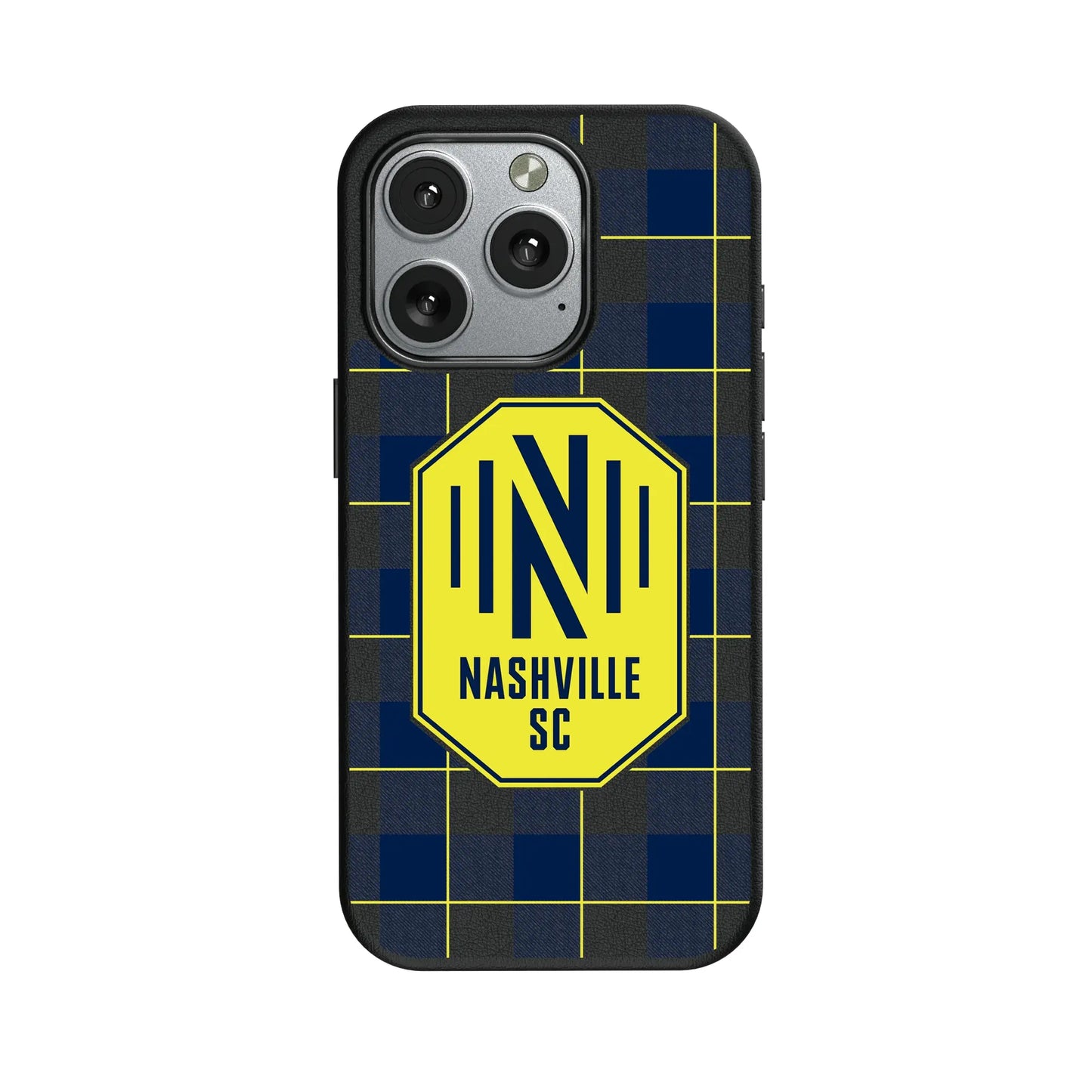 Nashville SC Plaid MagSafe Compatible Phone Case for Apple iPhone