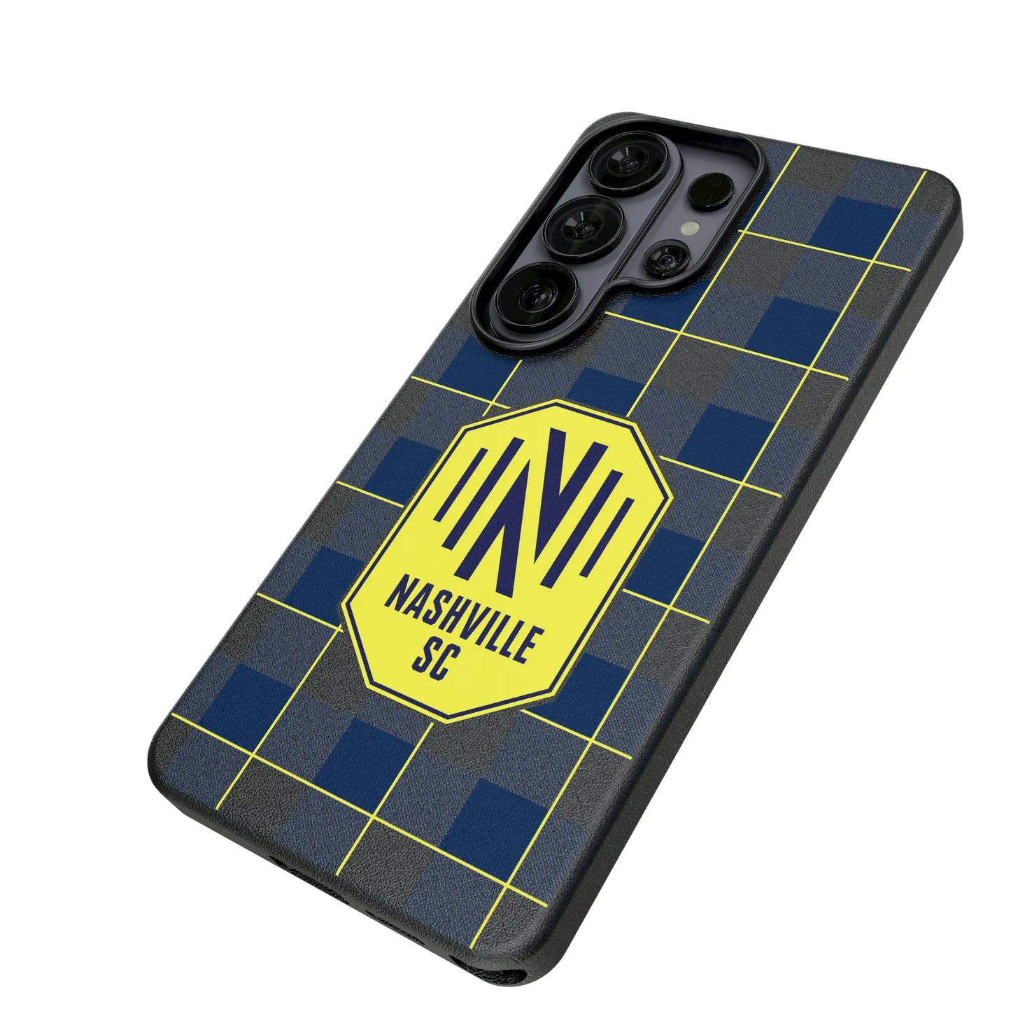 Nashville SC Plaid MagSafe Compatible Phone Case for Samsung Galaxy