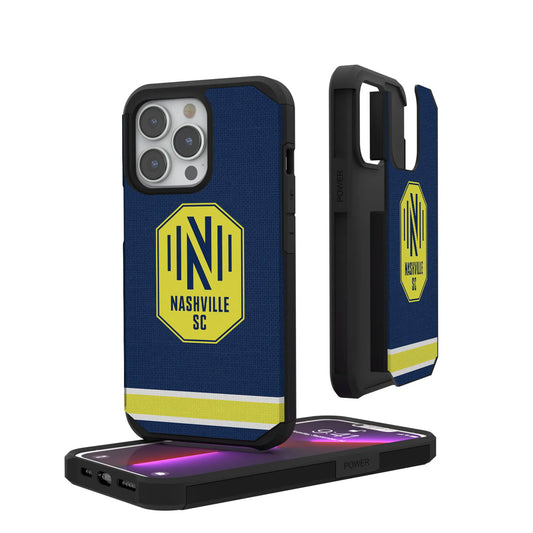 Nashville SC Stripe Rugged Phone Case for Apple iPhone