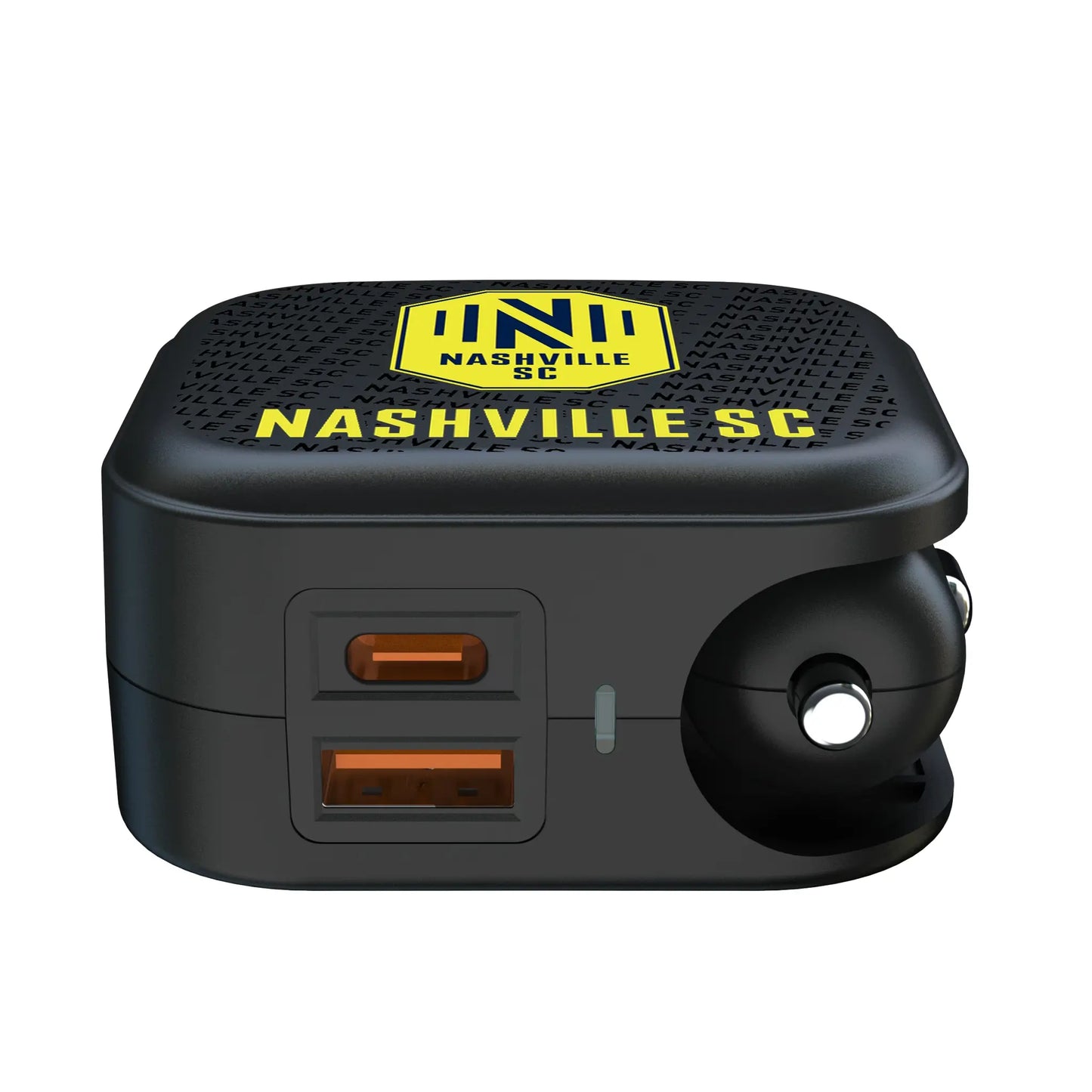 Nashville SC Text Backdrop 2 in 1 USB A/C Charger