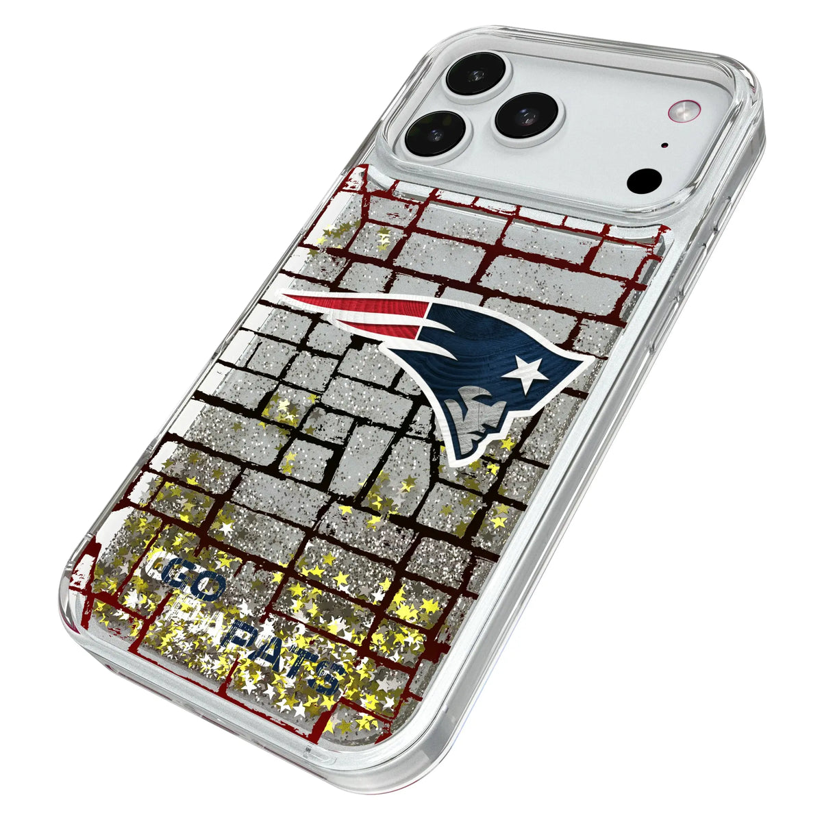 New England Patriots Brick Glitter Phone Case for Apple iPhone