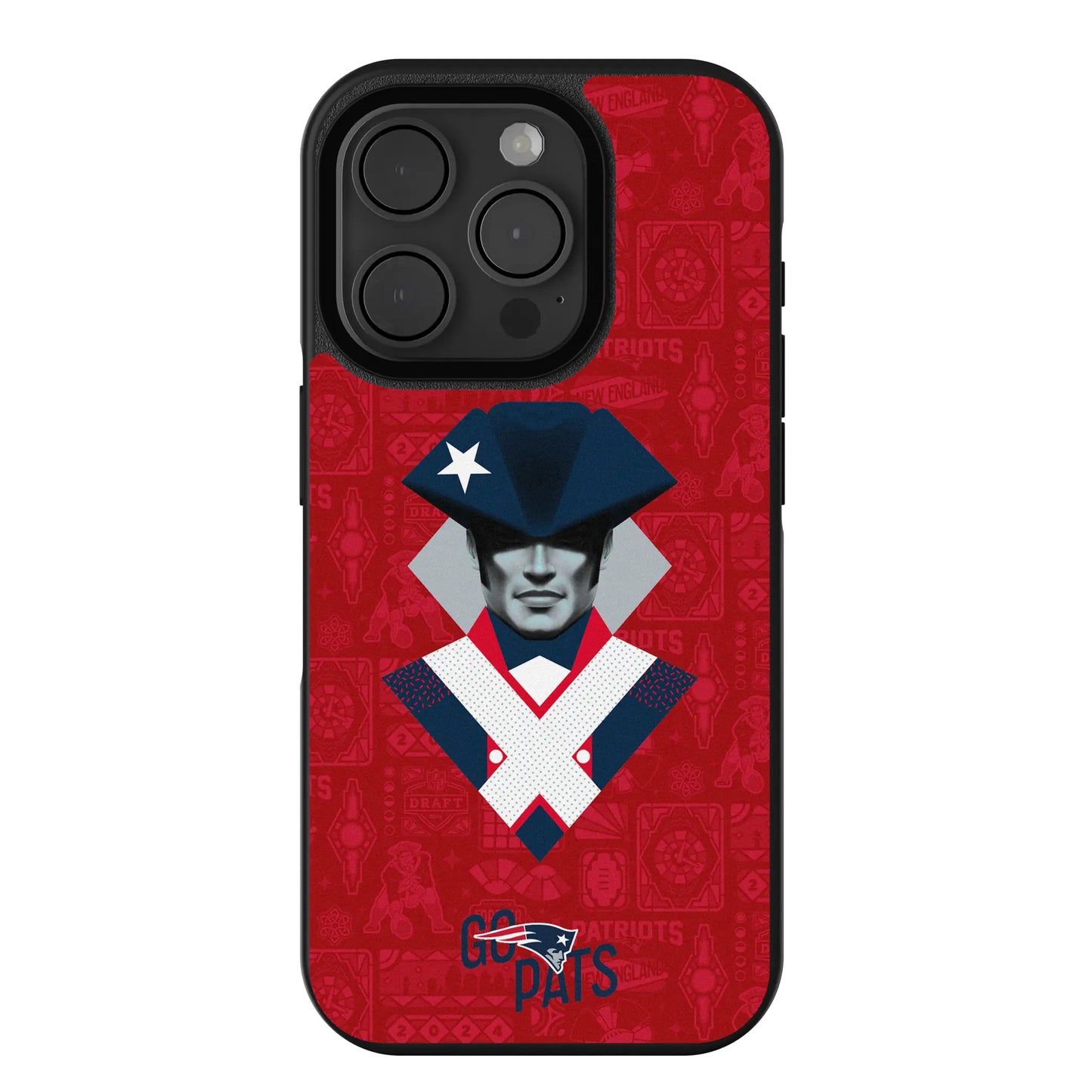 New England Patriots Deco Bump Phone Case for Apple iPhone