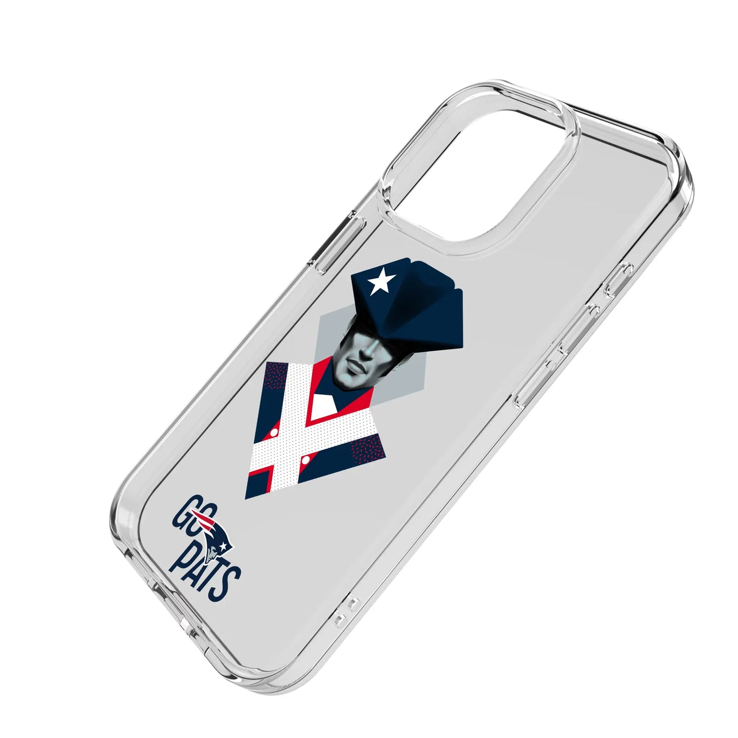 New England Patriots Deco Clear Phone Case for Apple iPhone