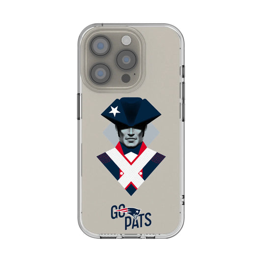 New England Patriots Deco Clear Phone Case for Apple iPhone