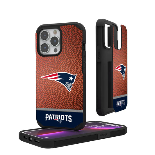 New England Patriots Football Wordmark Rugged Phone Case for Apple iPhone
