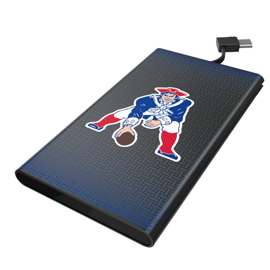New England Patriots Historic Collection Linen 5000mAh Flat Powerbank
