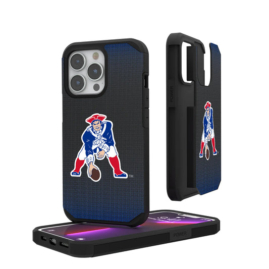 New England Patriots Historic Collection Linen Rugged Phone Case for Apple iPhone