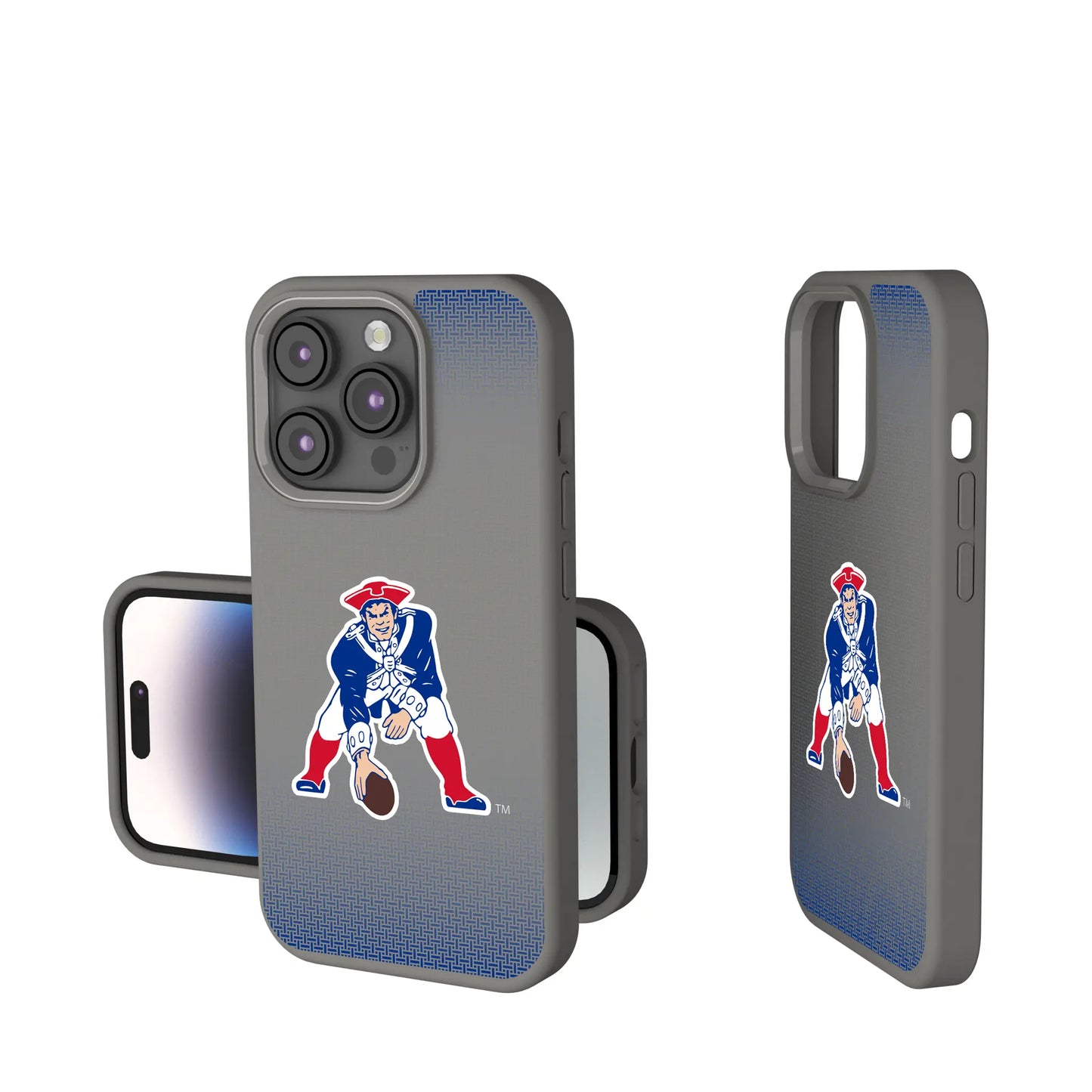 New England Patriots Historic Collection Linen Soft Touch Phone Case for Apple iPhone