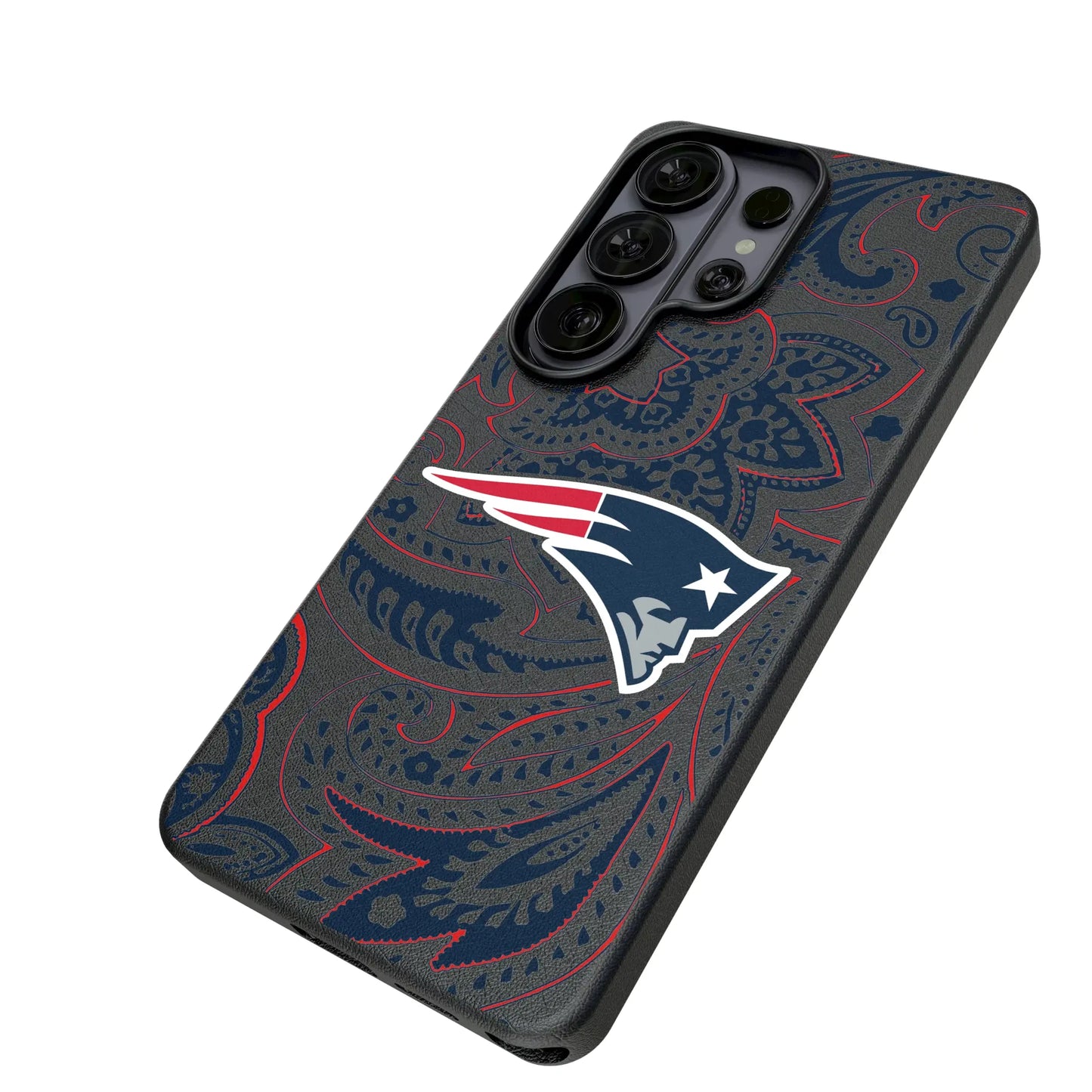 New England Patriots Paisley MagSafe Compatible Phone Case for Samsung Galaxy