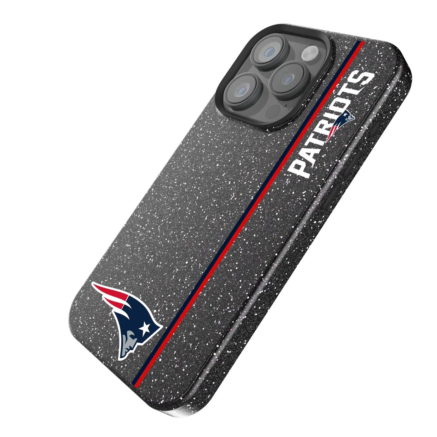 New England Patriots Sidebar Black Bling Phone Case for Apple iPhone