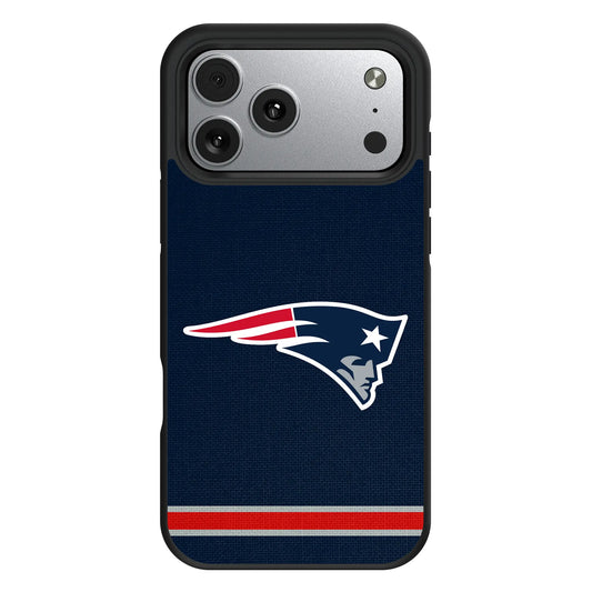 New England Patriots Stripe Bump Phone Case for Apple iPhone