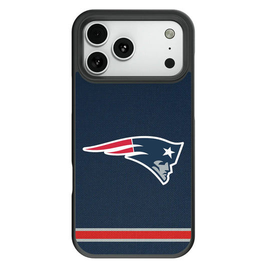 New England Patriots Stripe Bump Phone Case for Apple iPhone