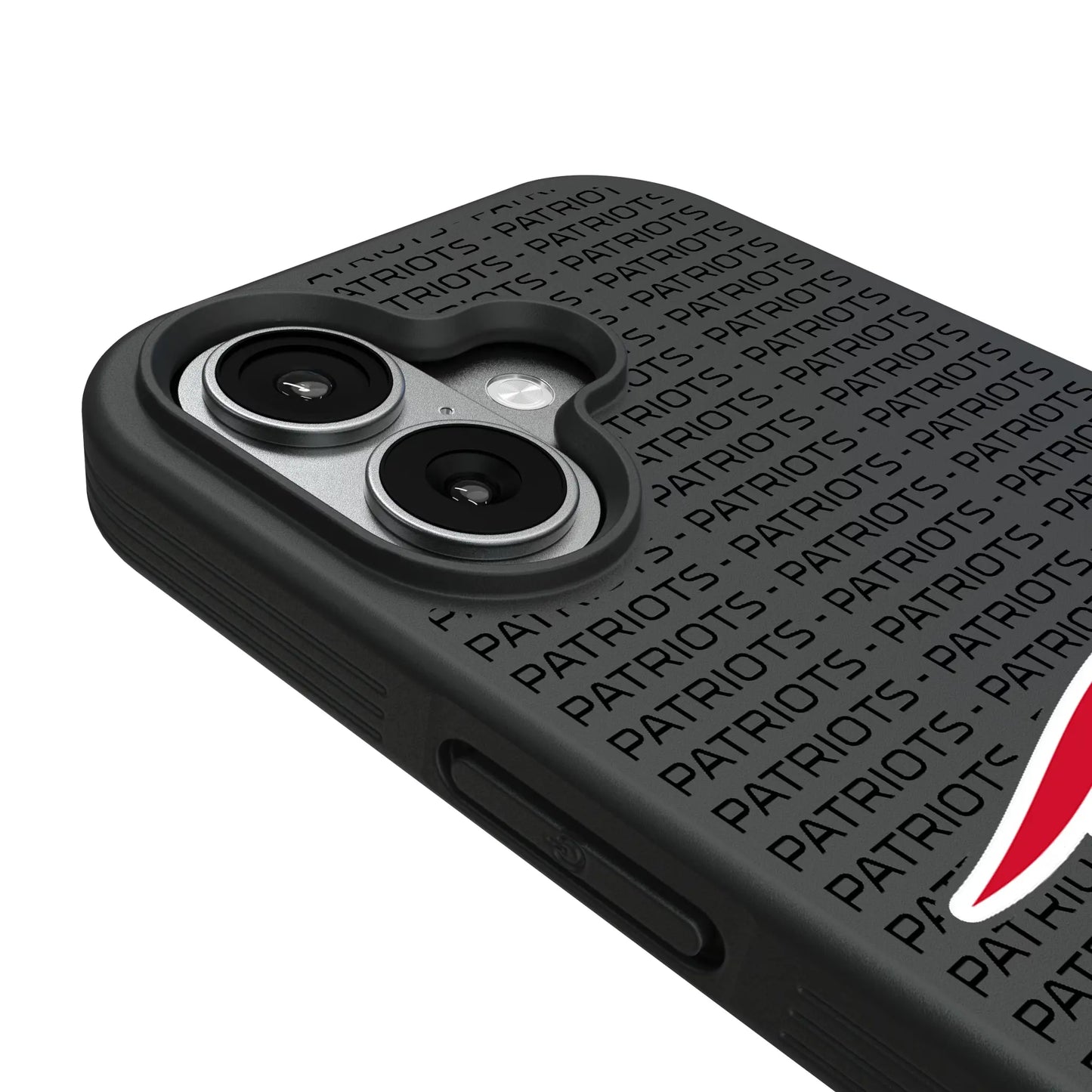 New England Patriots Text Backdrop Bump Phone Case for Apple iPhone