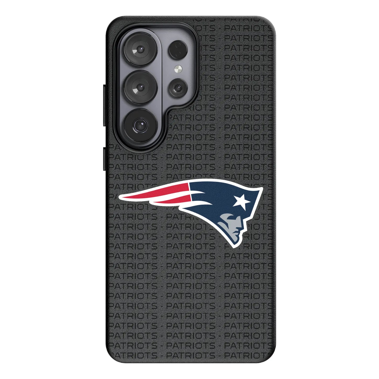 New England Patriots Text Backdrop MagSafe Compatible Phone Case for Samsung Galaxy