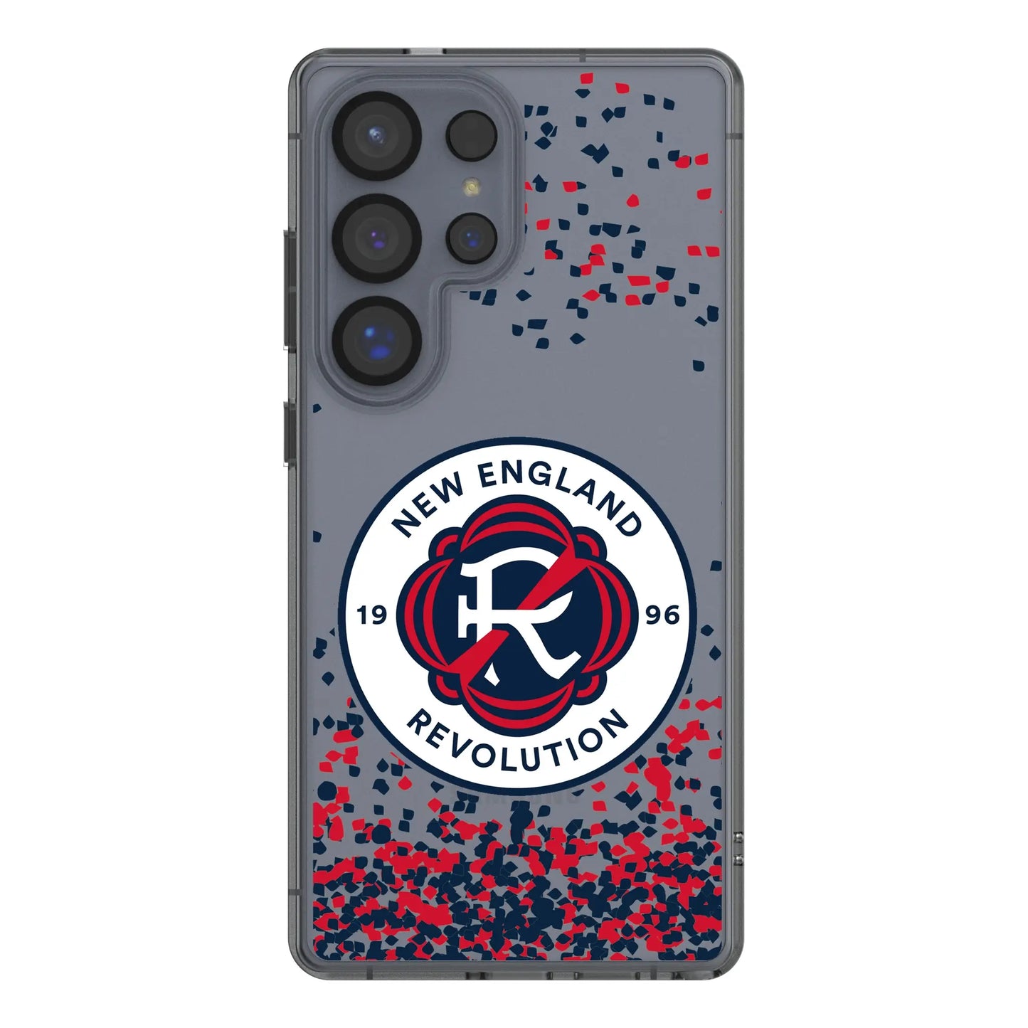 New England Revolution Confetti Clear Phone Case for Samsung Galaxy