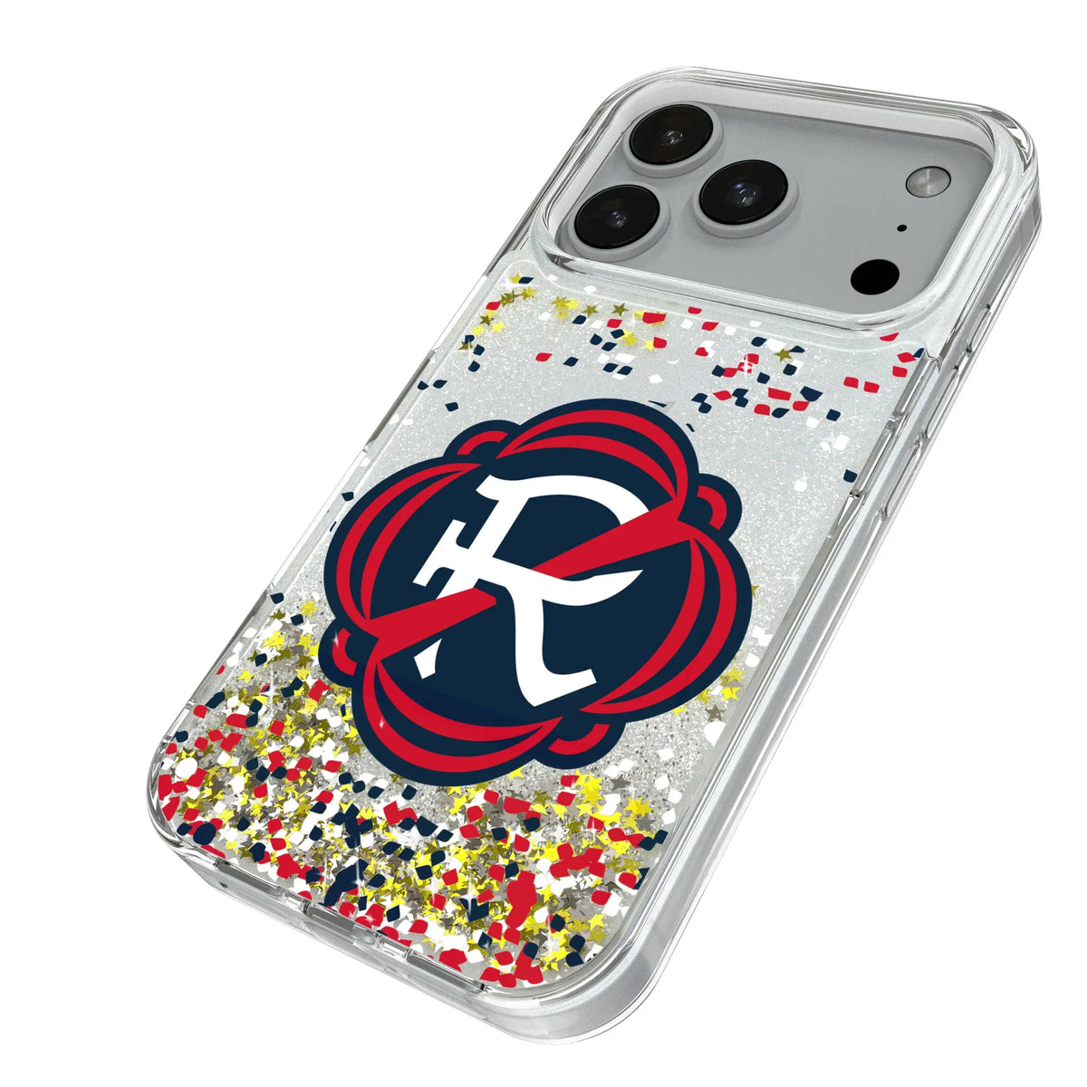 New England Revolution Confetti Glitter Phone Case for Apple iPhone
