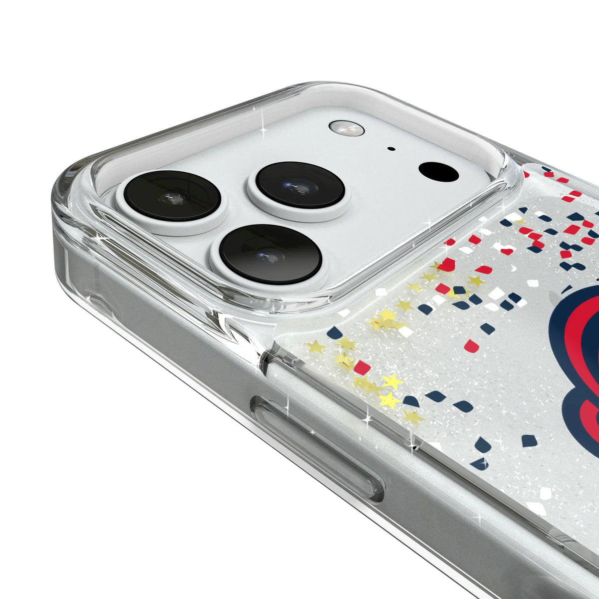 New England Revolution Confetti Glitter Phone Case for Apple iPhone