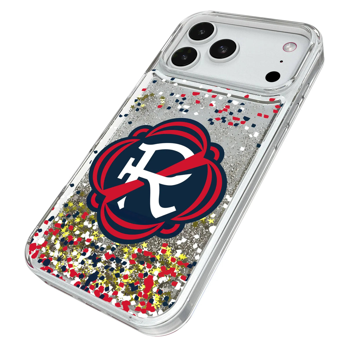 New England Revolution Confetti Glitter Phone Case for Apple iPhone