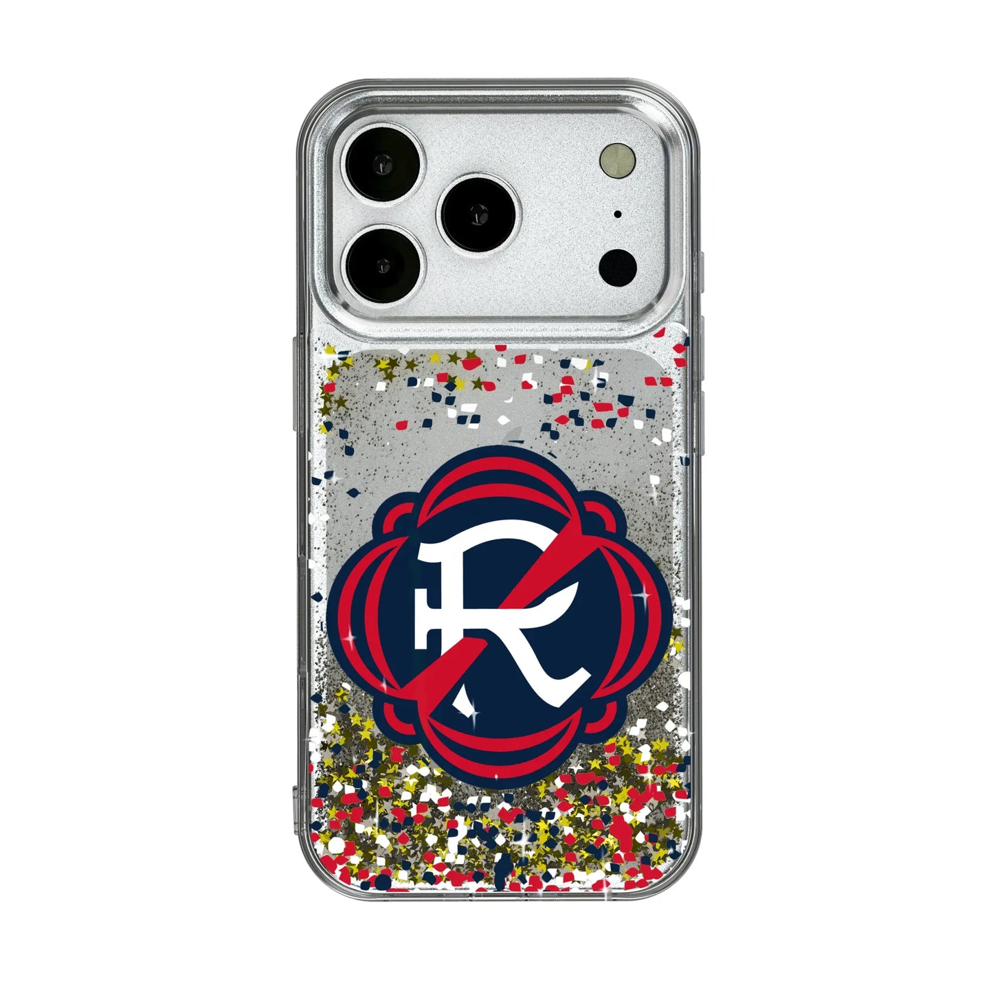 New England Revolution Confetti Glitter Phone Case for Apple iPhone