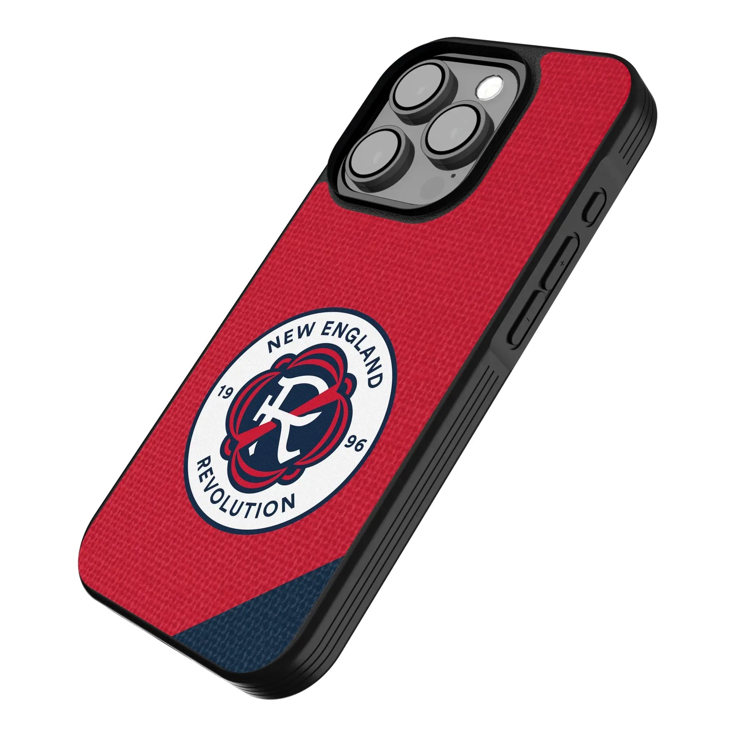 New England Revolution Diagonal Stripe Bump Phone Case for Apple iPhone