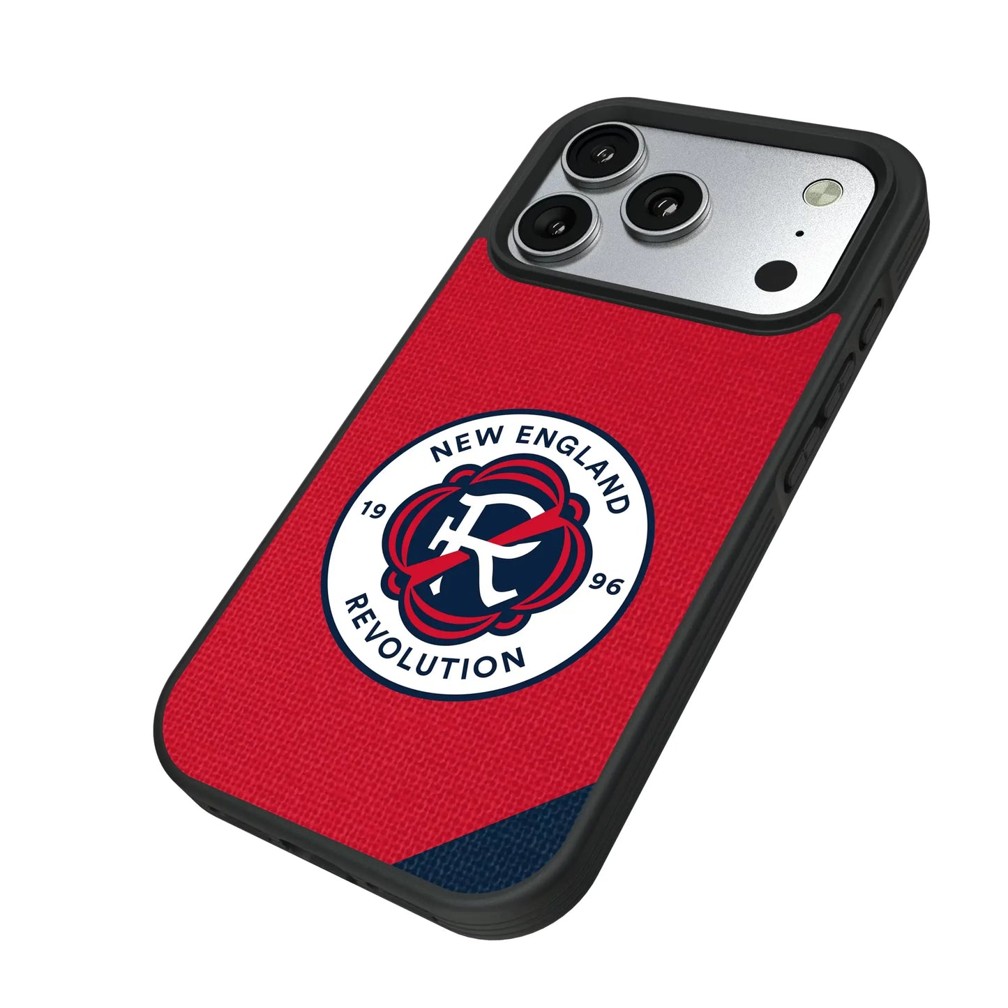 New England Revolution Diagonal Stripe Bump Phone Case for Apple iPhone