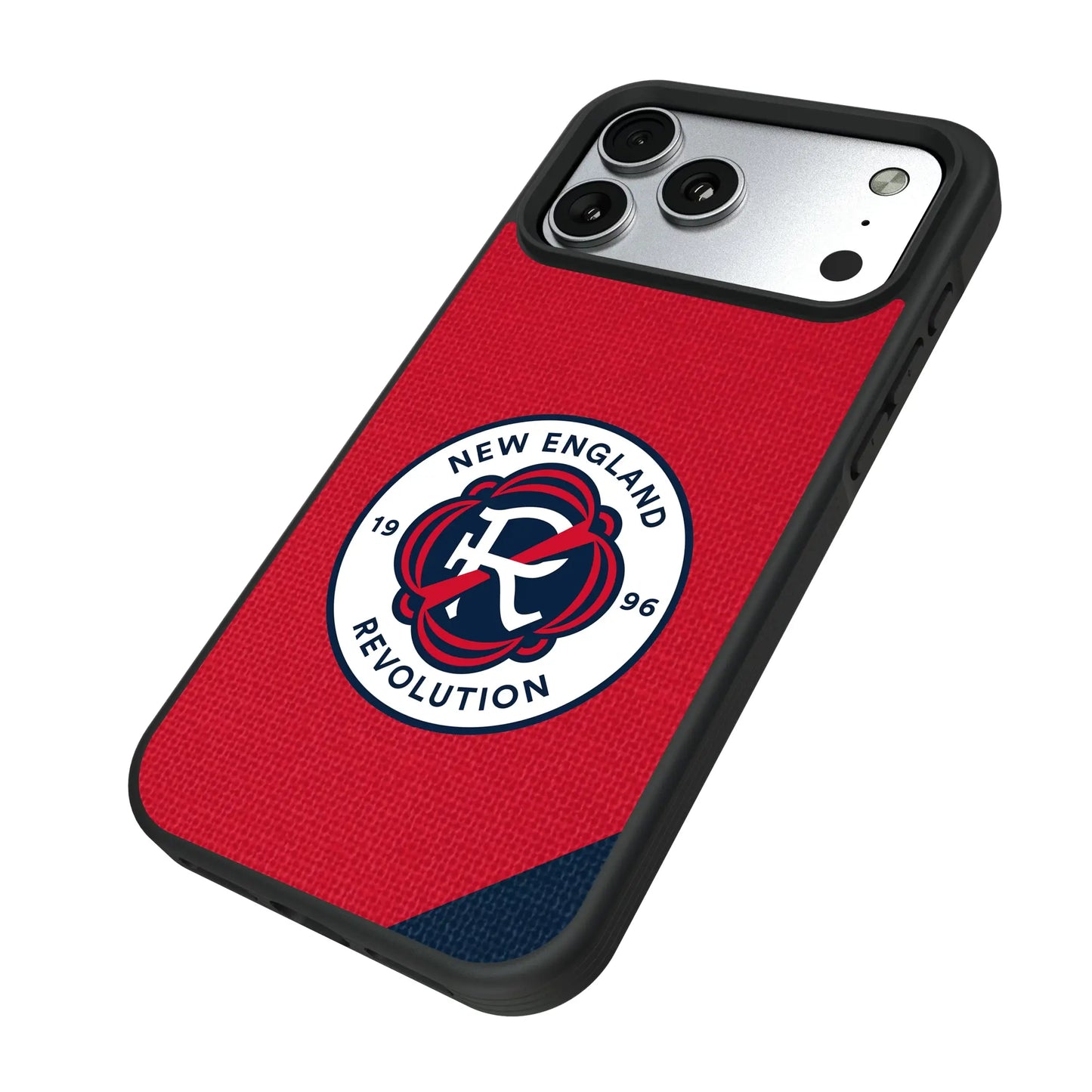 New England Revolution Diagonal Stripe Bump Phone Case for Apple iPhone