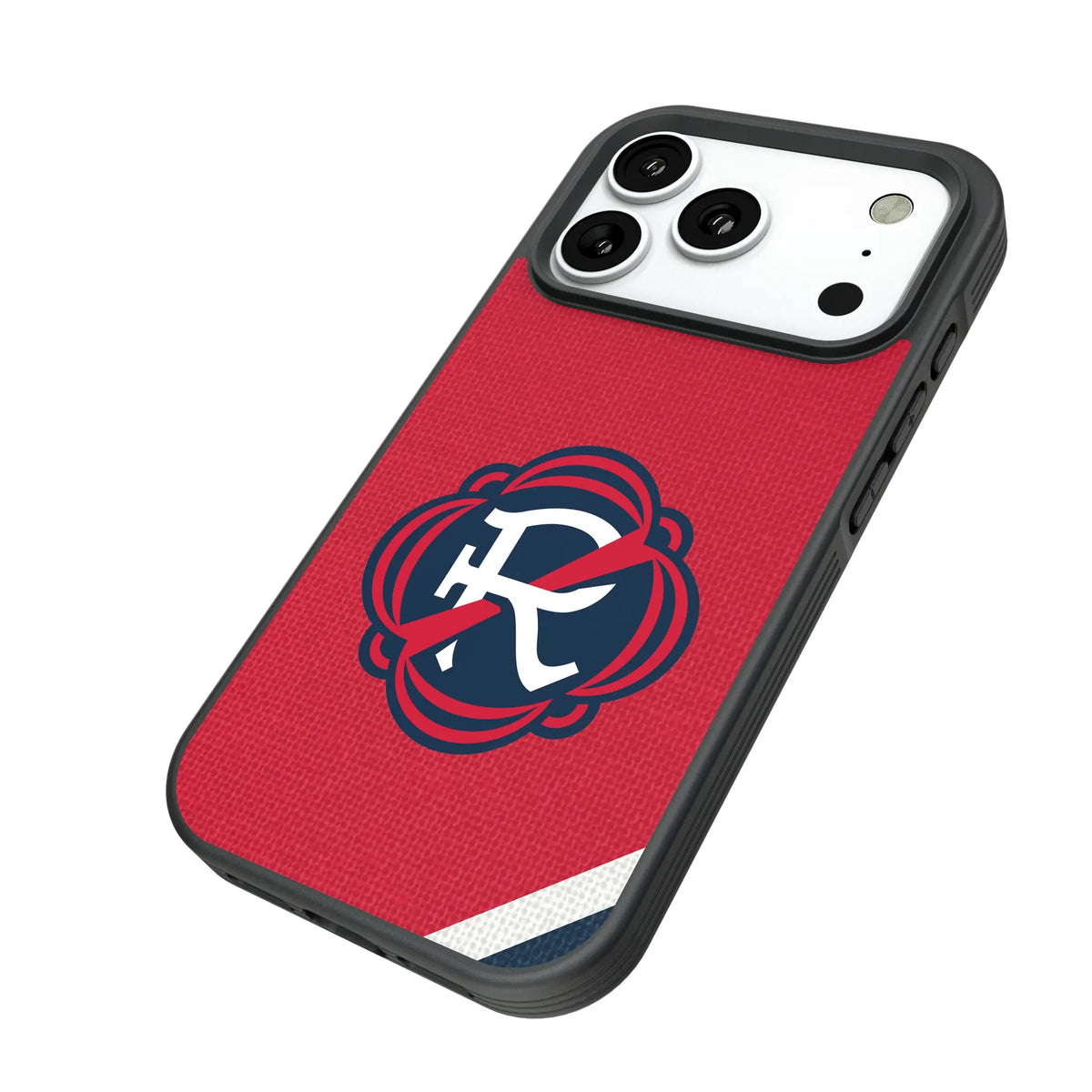 New England Revolution Diagonal Stripe Bump Phone Case for Apple iPhone