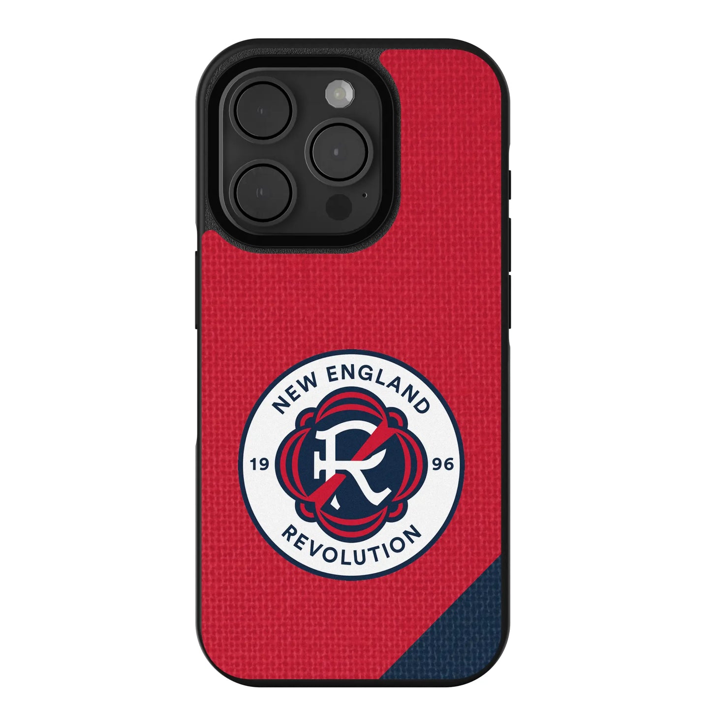 New England Revolution Diagonal Stripe Bump Phone Case for Apple iPhone