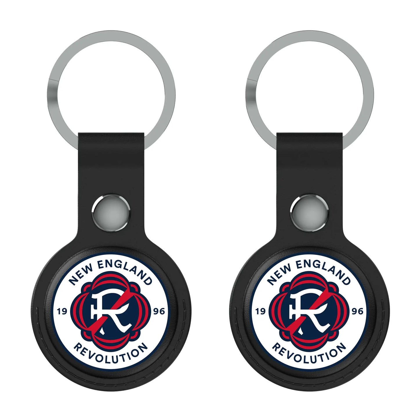 New England Revolution Insignia Black Airtag Holder 2-Pack
