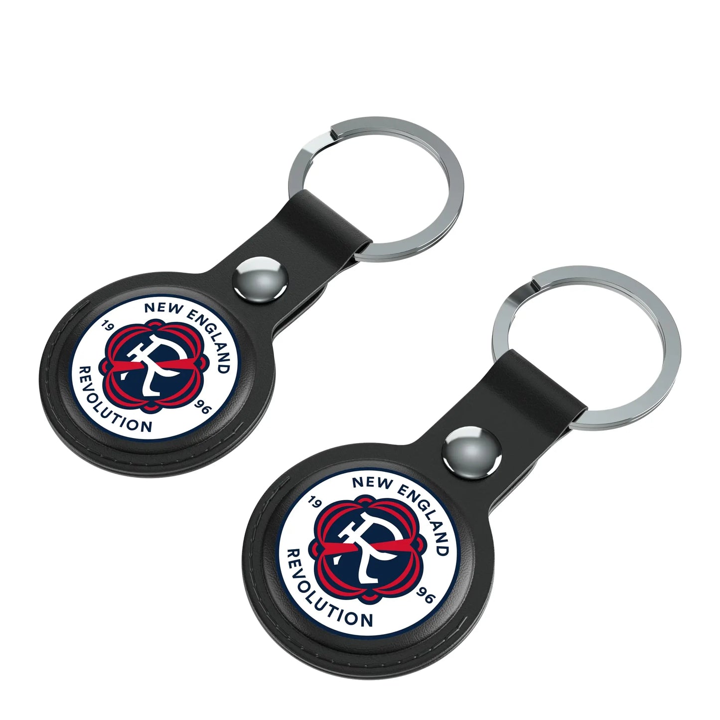New England Revolution Insignia Black Airtag Holder 2-Pack