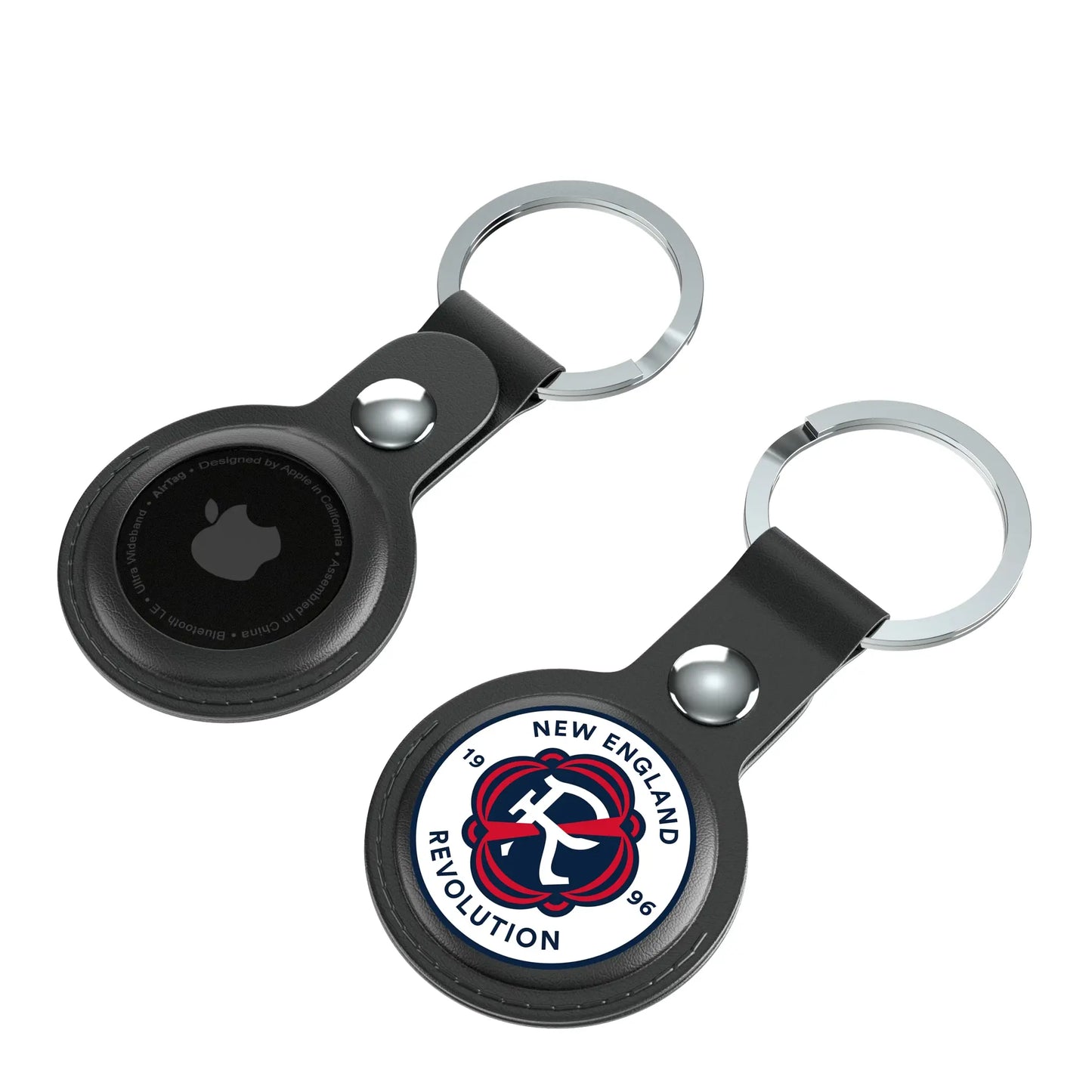New England Revolution Insignia Black Airtag Holder 2-Pack