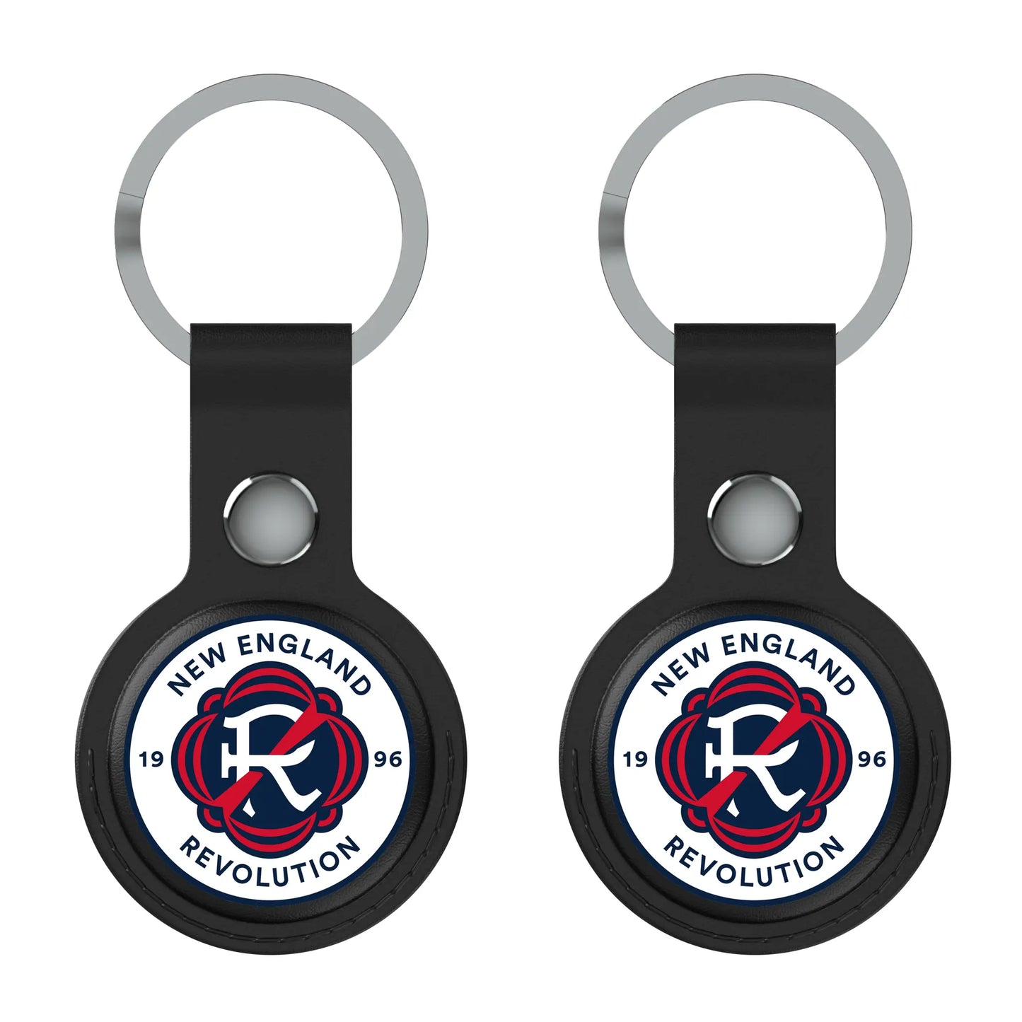 New England Revolution Insignia Black Airtag Holder 2-Pack