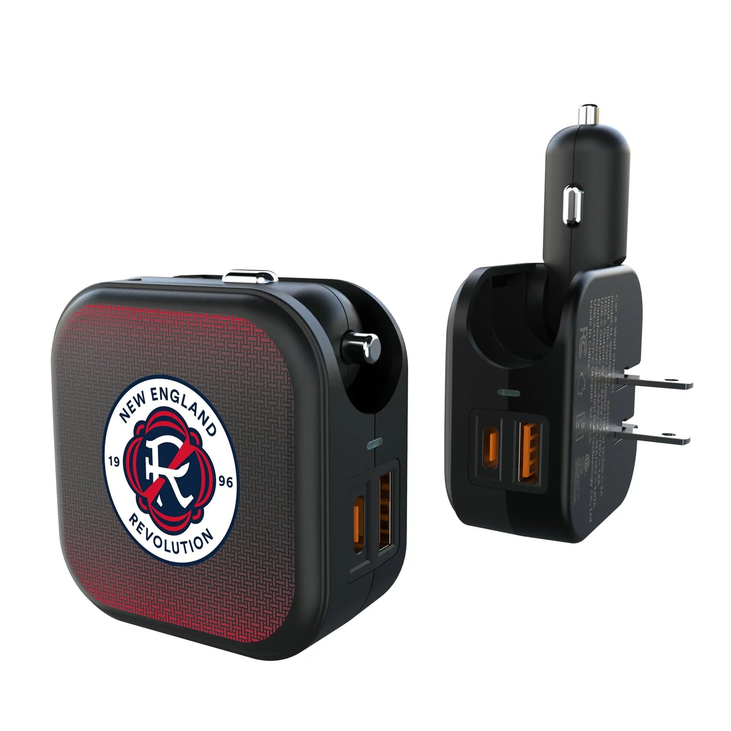 New England Revolution Linen 2 in 1 USB A/C Charger