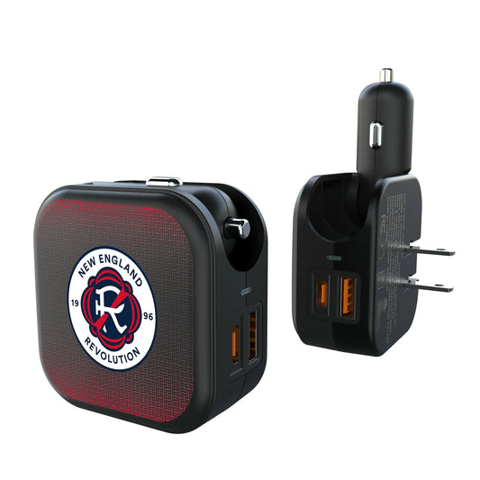 New England Revolution Linen 2 in 1 USB A/C Charger