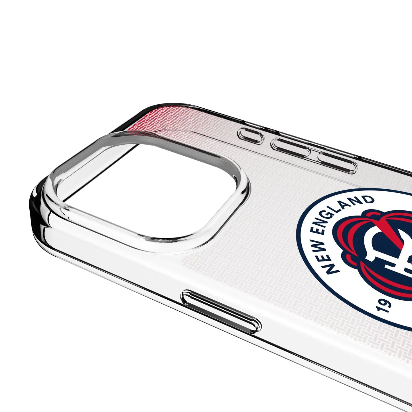 New England Revolution Linen Clear Phone Case for Apple iPhone