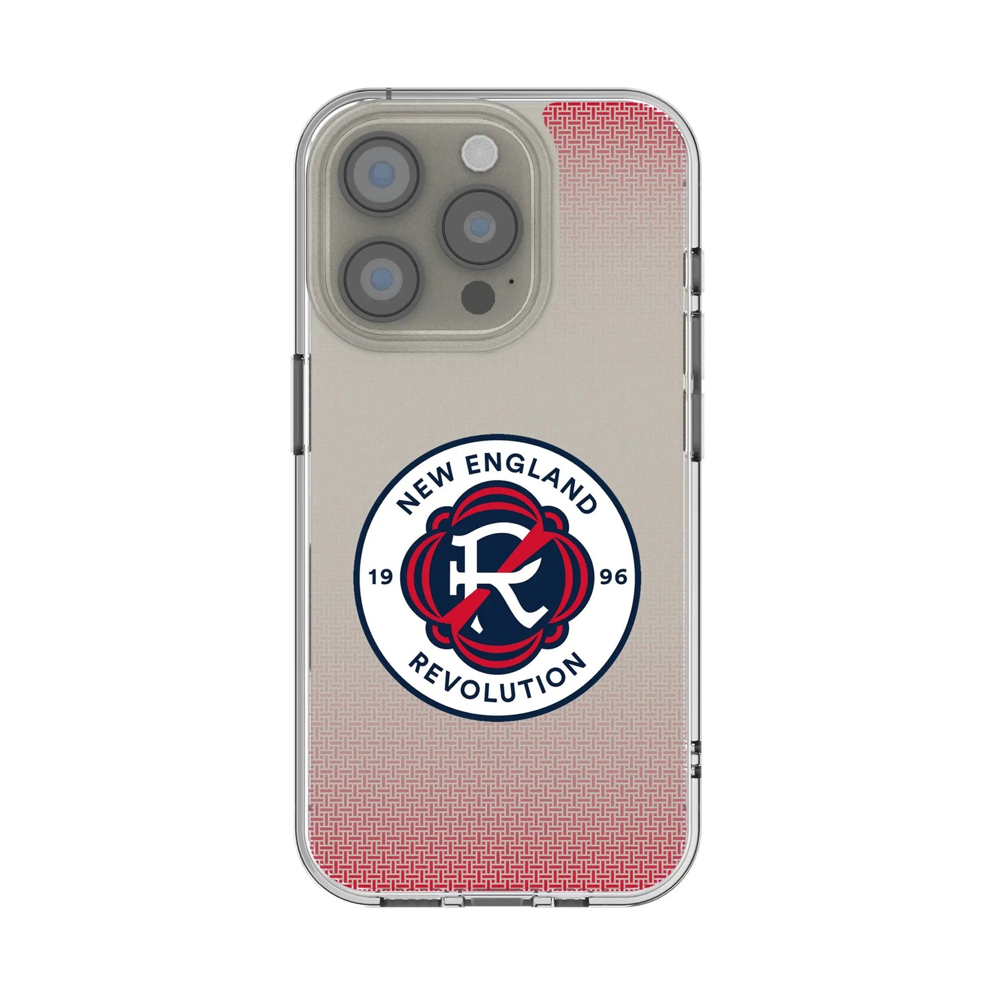 New England Revolution Linen Clear Phone Case for Apple iPhone