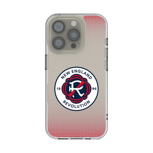 New England Revolution Linen Clear Phone Case for Apple iPhone