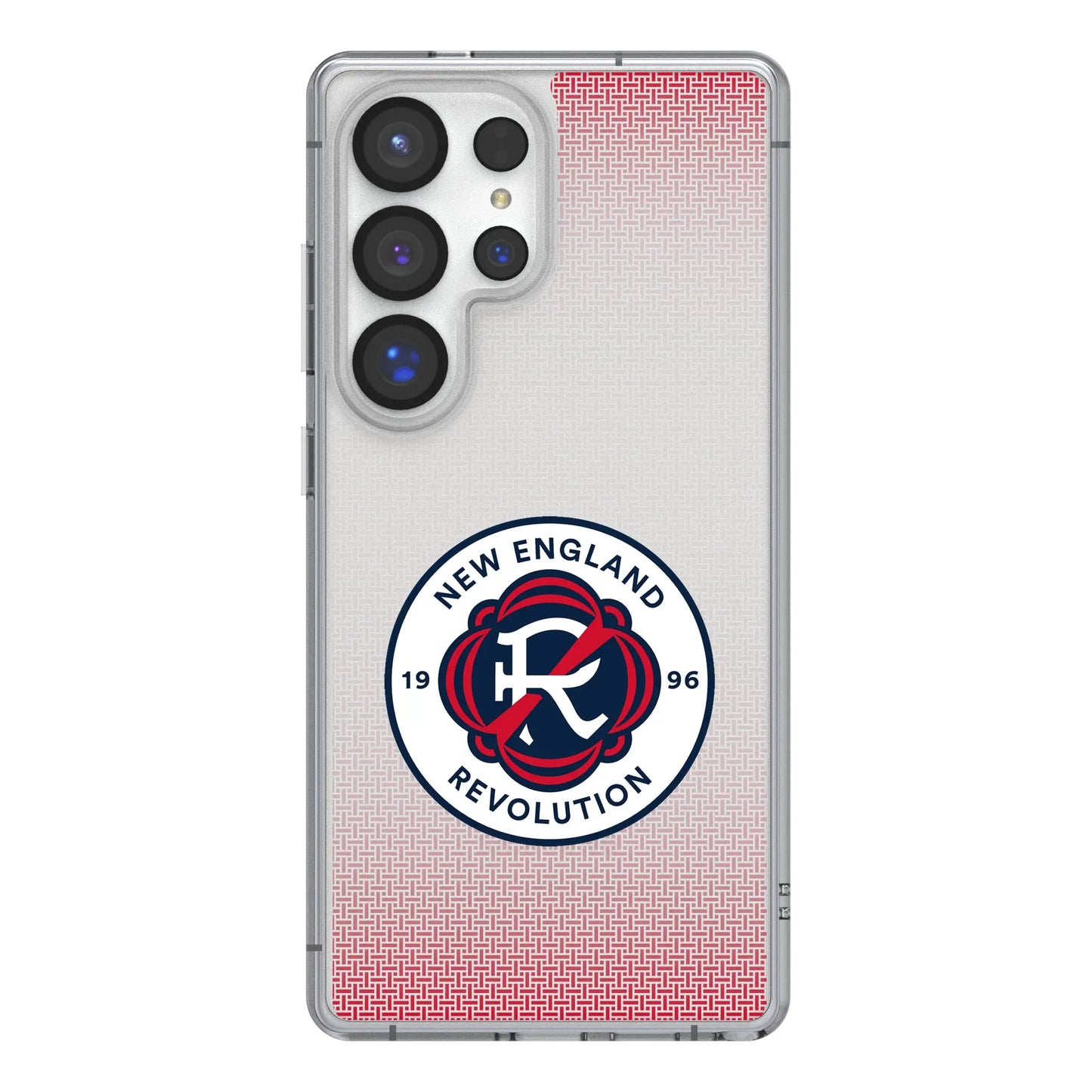 New England Revolution Linen Clear Phone Case for Samsung Galaxy