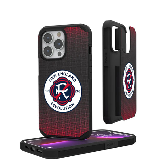 New England Revolution Linen Rugged Phone Case for Apple iPhone