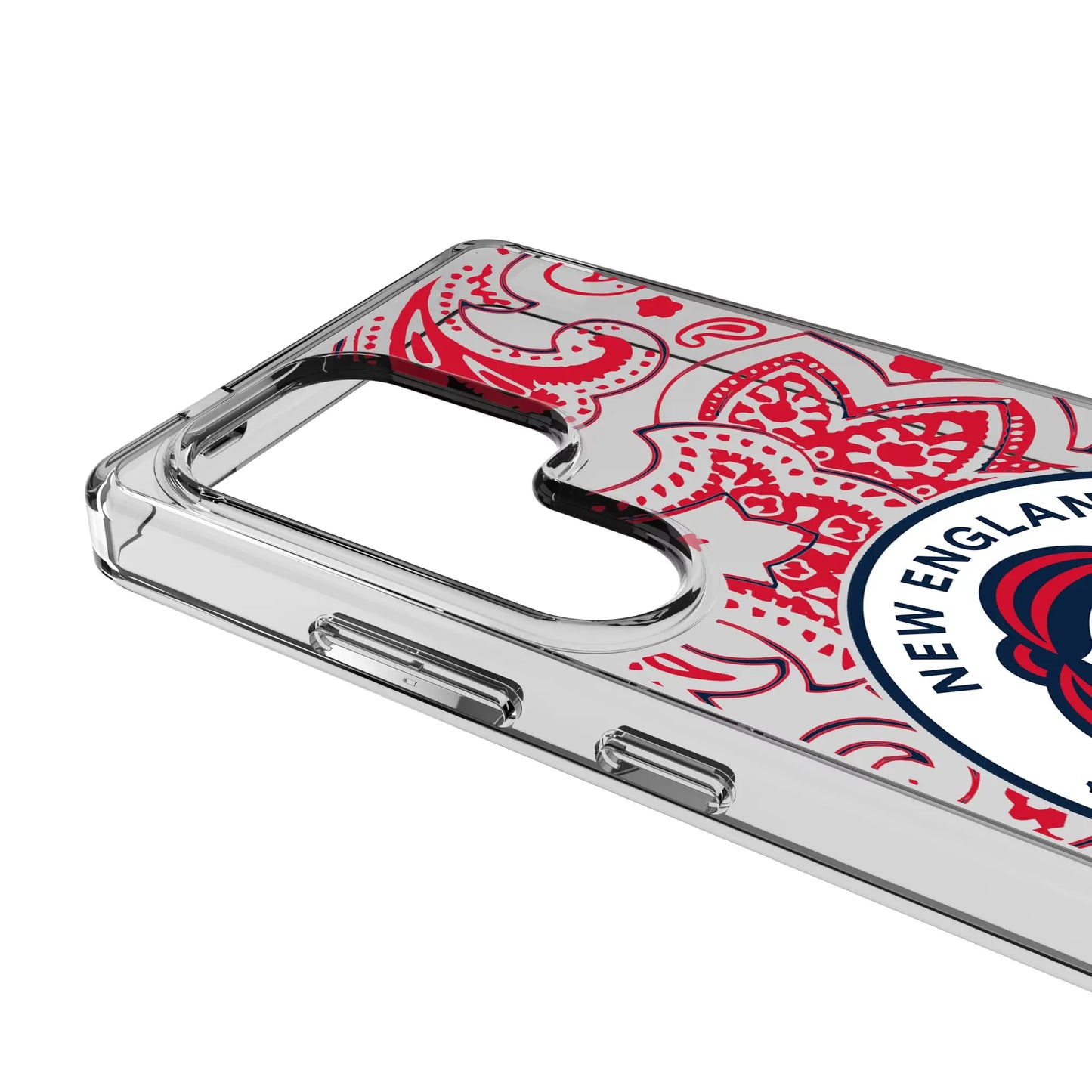 New England Revolution Paisley Clear Phone Case for Samsung Galaxy